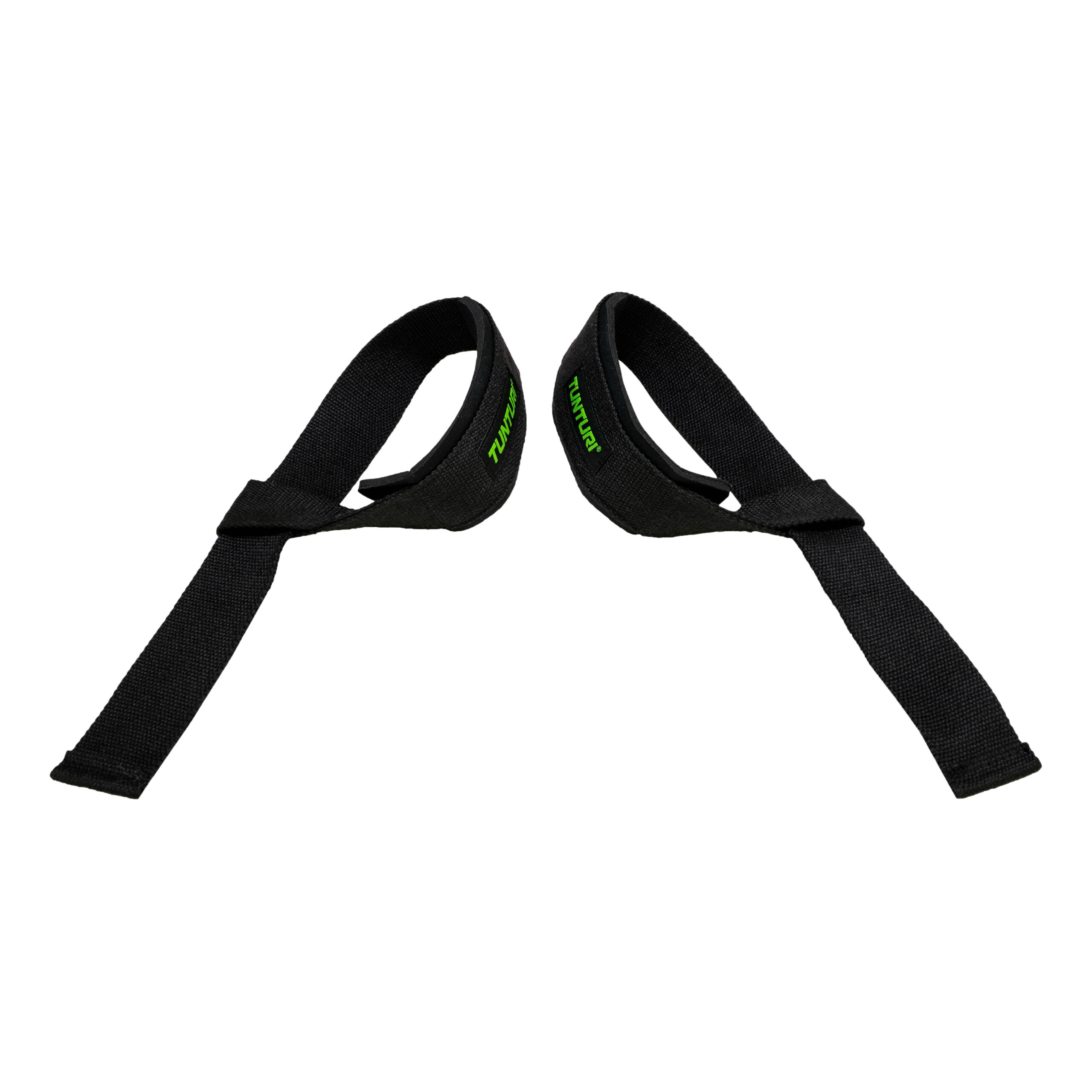 Tunturi Fitnessriem - Padded Power Lifting Straps - Zwart Tunturi Fitnessriem - Padded Power Lifting Straps - Zwart