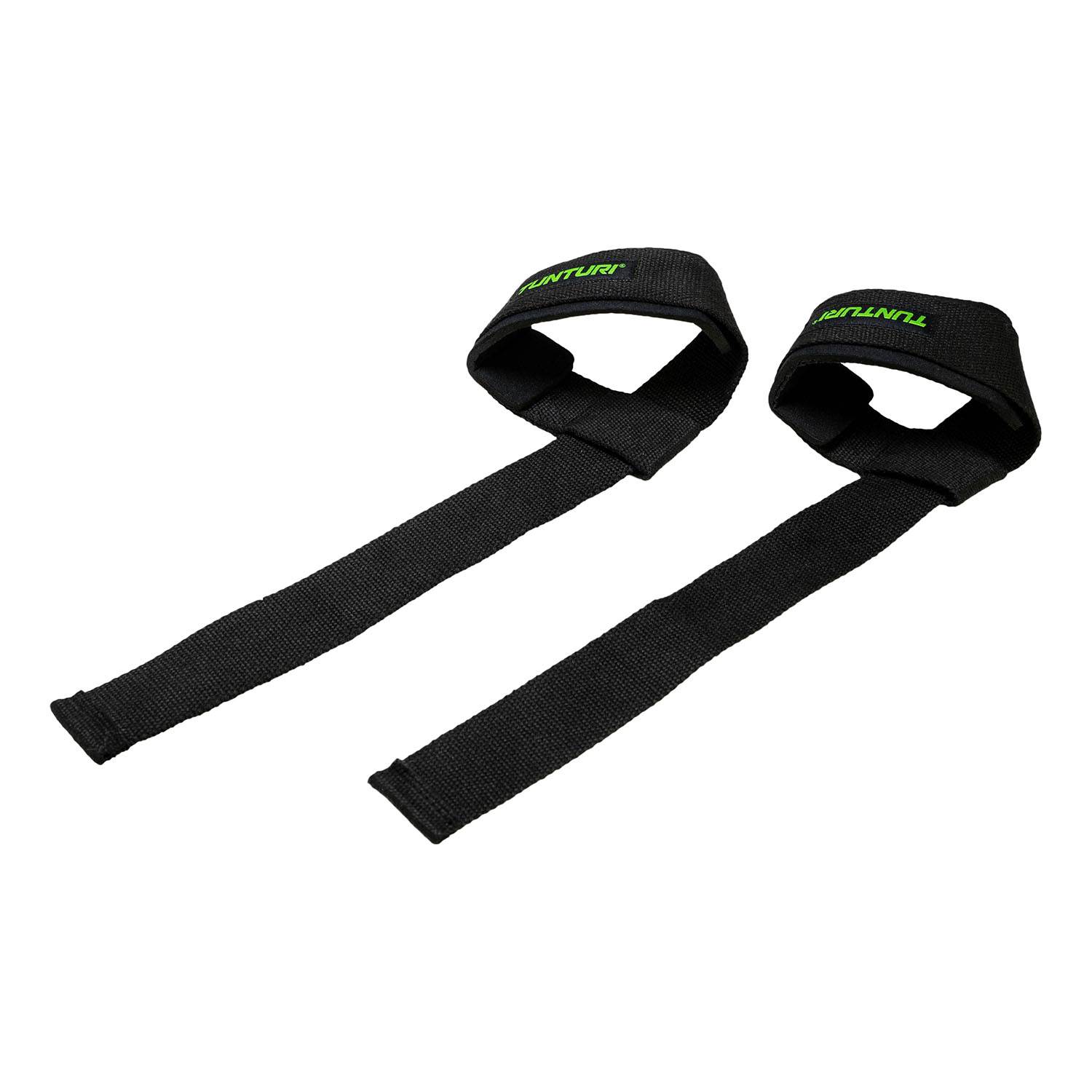 Tunturi Fitnessriem - Padded Power Lifting Straps - Zwart Tunturi Fitnessriem - Padded Power Lifting Straps - Zwart