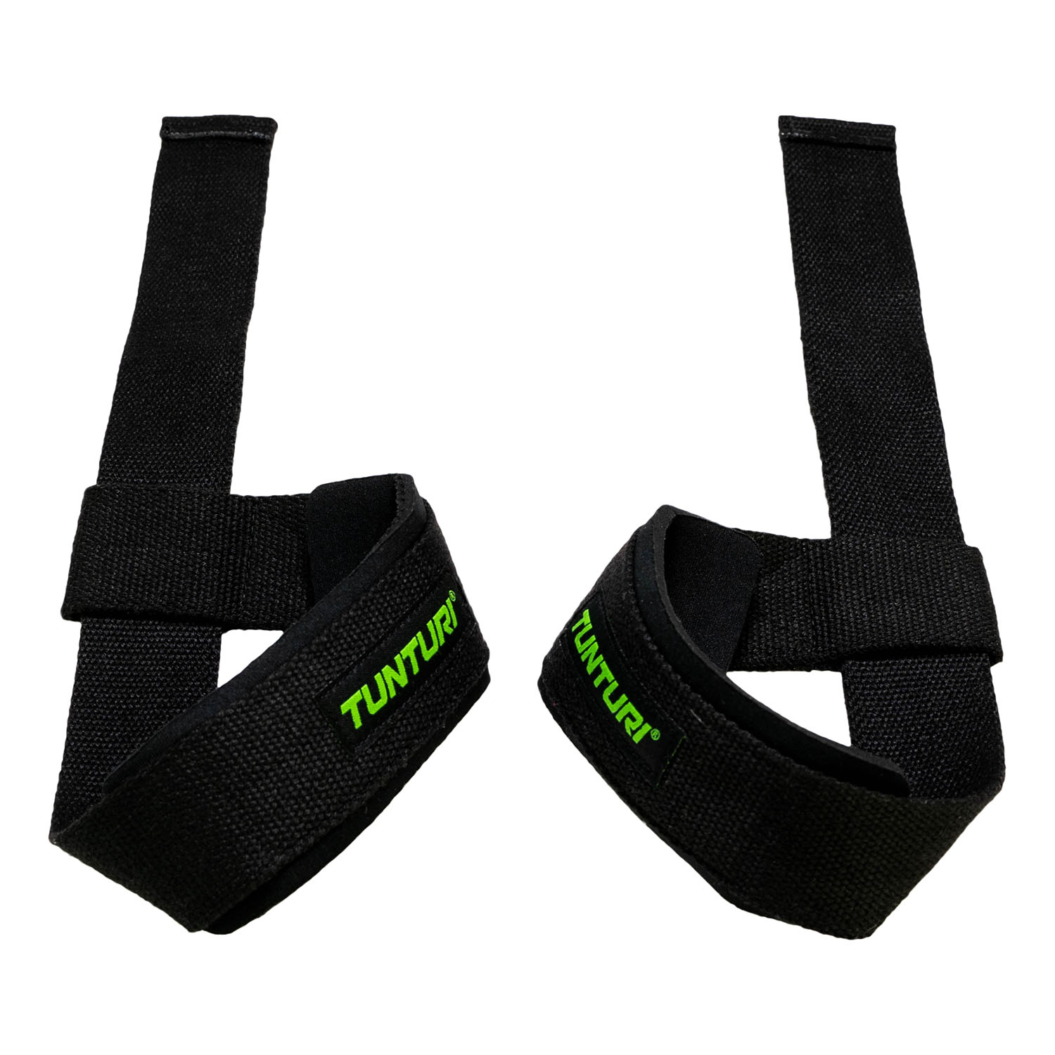 Tunturi Fitnessriem - Padded Power Lifting Straps - Zwart Tunturi Fitnessriem - Padded Power Lifting Straps - Zwart