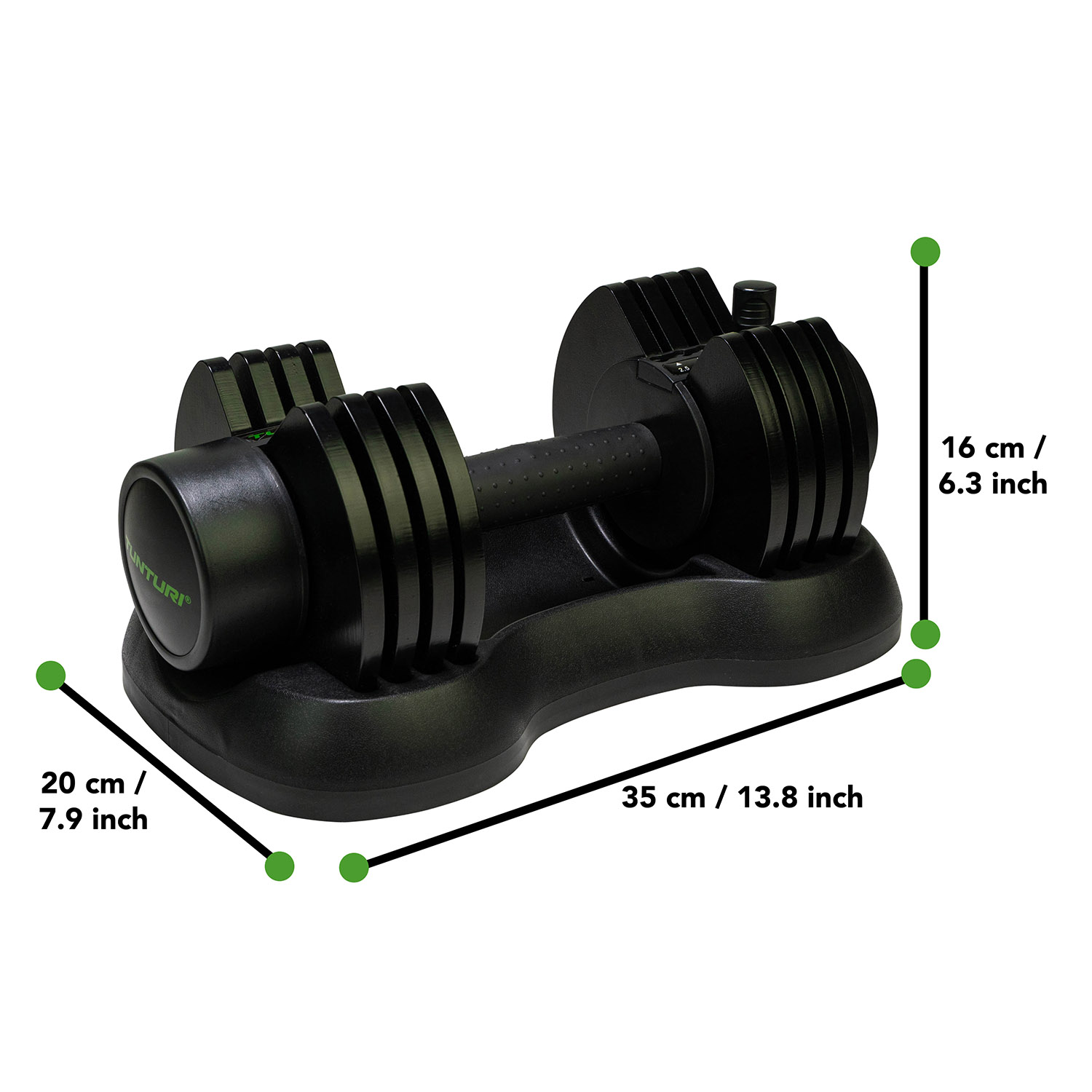 Tunturi Dumbbell - Selector Dumbbell 12,5kg - Zwart Tunturi Dumbbell - Selector Dumbbell 12,5kg - Zwart