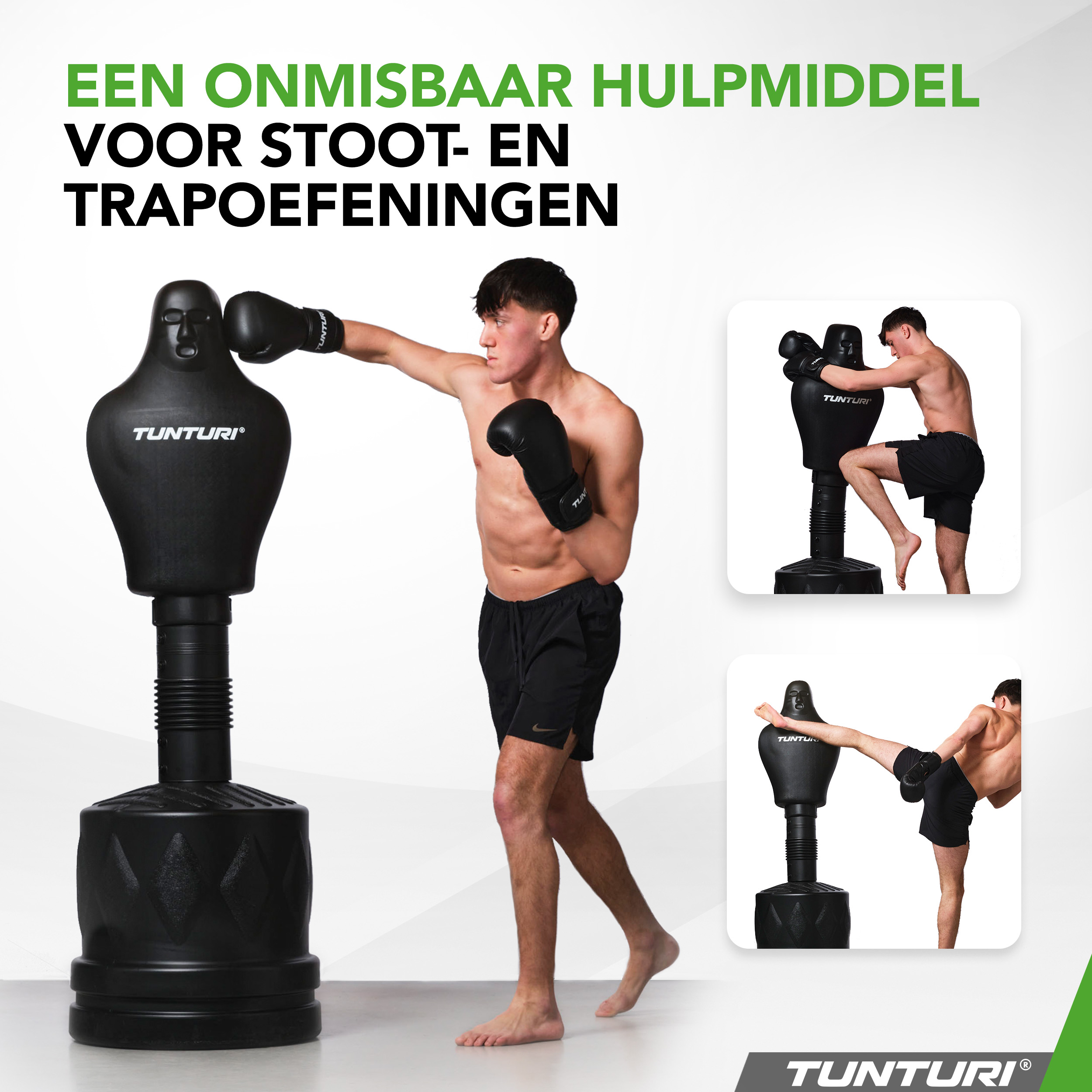 Tunturi Nieuw - Free Stand Boxing Dummy - Zwart Tunturi Nieuw - Free Stand Boxing Dummy - Zwart