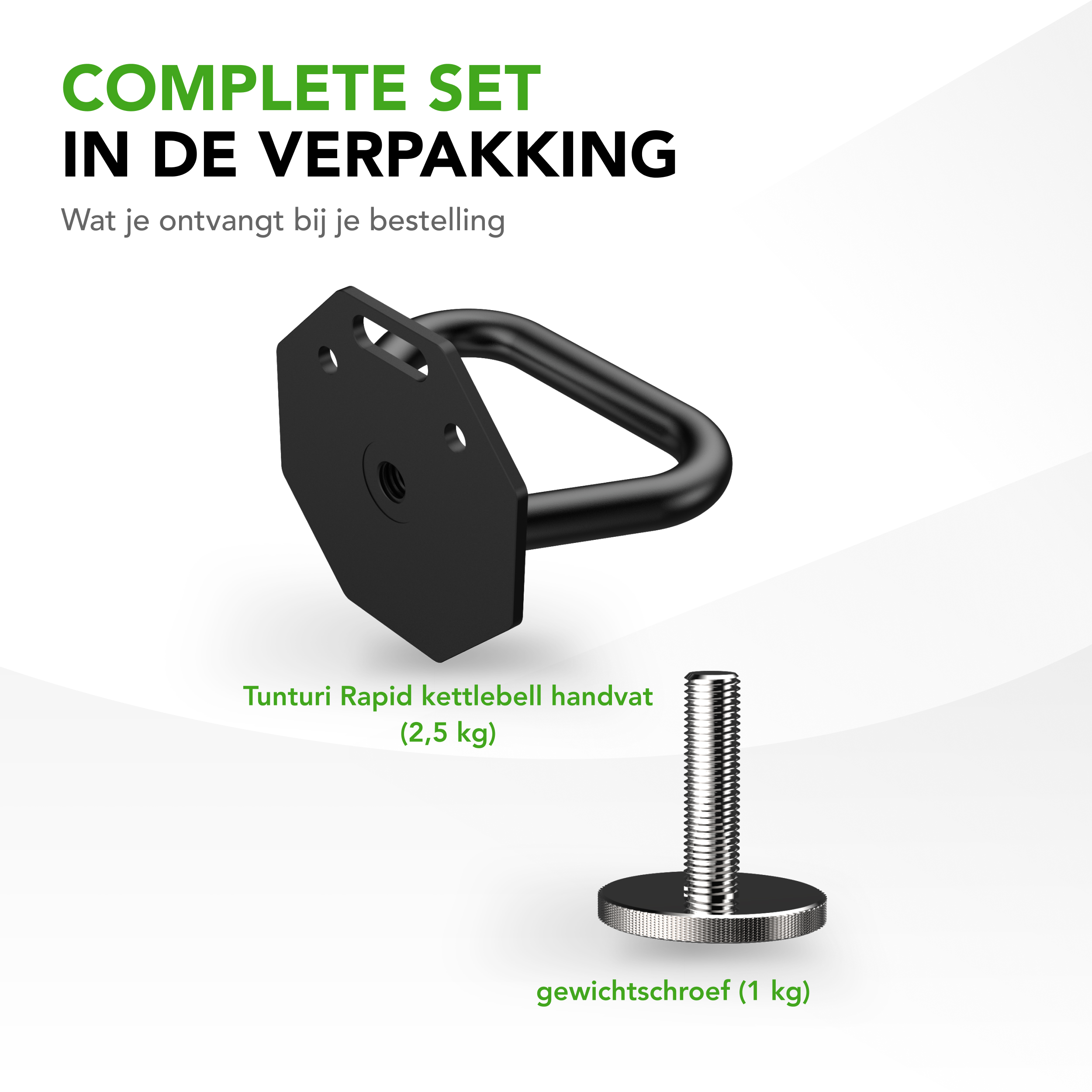 Tunturi Kettlebell - Rapid Adjustable Kettlebell Handle 3,5kg - Zwart Tunturi Kettlebell - Rapid Adjustable Kettlebell Handle 3,5kg - Zwart