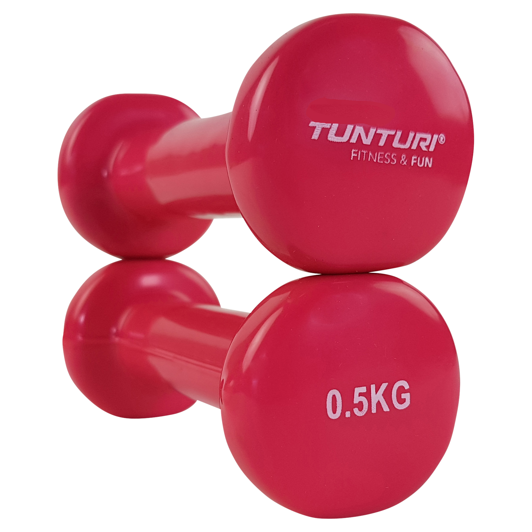 Tunturi Dumbell - Dumbell set 2 x 0,5 kg - Roze Tunturi Dumbell - Dumbell set 2 x 0,5 kg - Roze