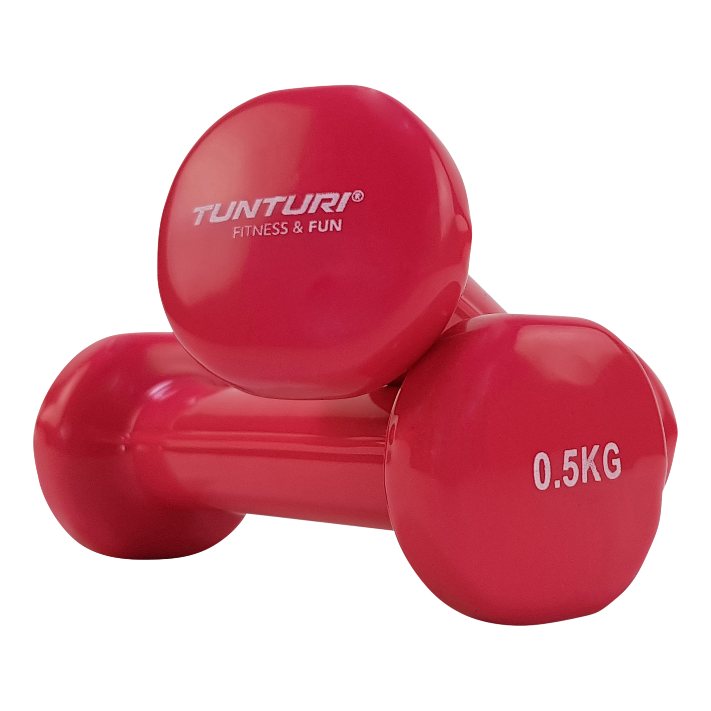 Tunturi Dumbell - Dumbell set 2 x 0,5 kg - Roze Tunturi Dumbell - Dumbell set 2 x 0,5 kg - Roze