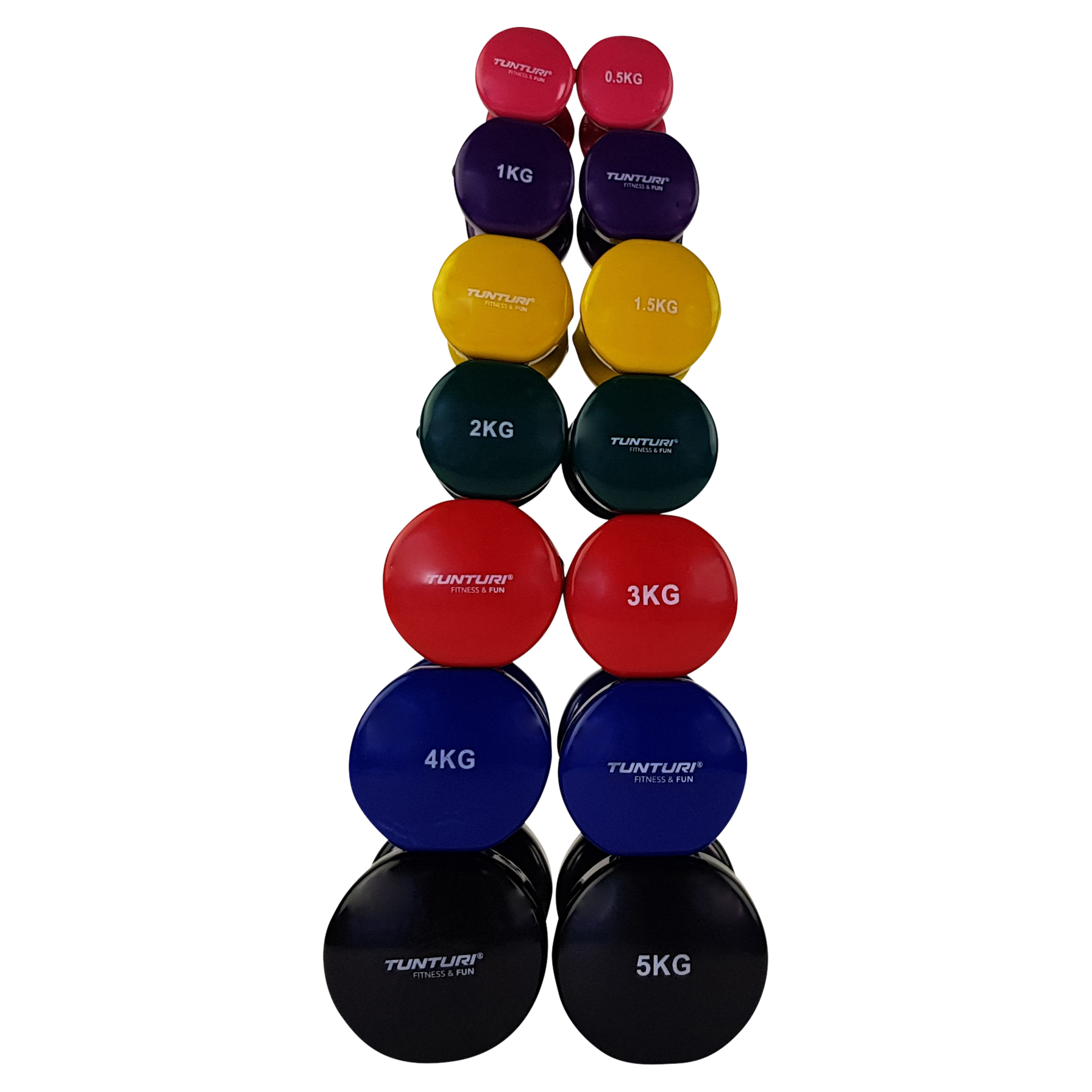 Tunturi Dumbell - Dumbell set 2 x 0,5 kg - Roze Tunturi Dumbell - Dumbell set 2 x 0,5 kg - Roze