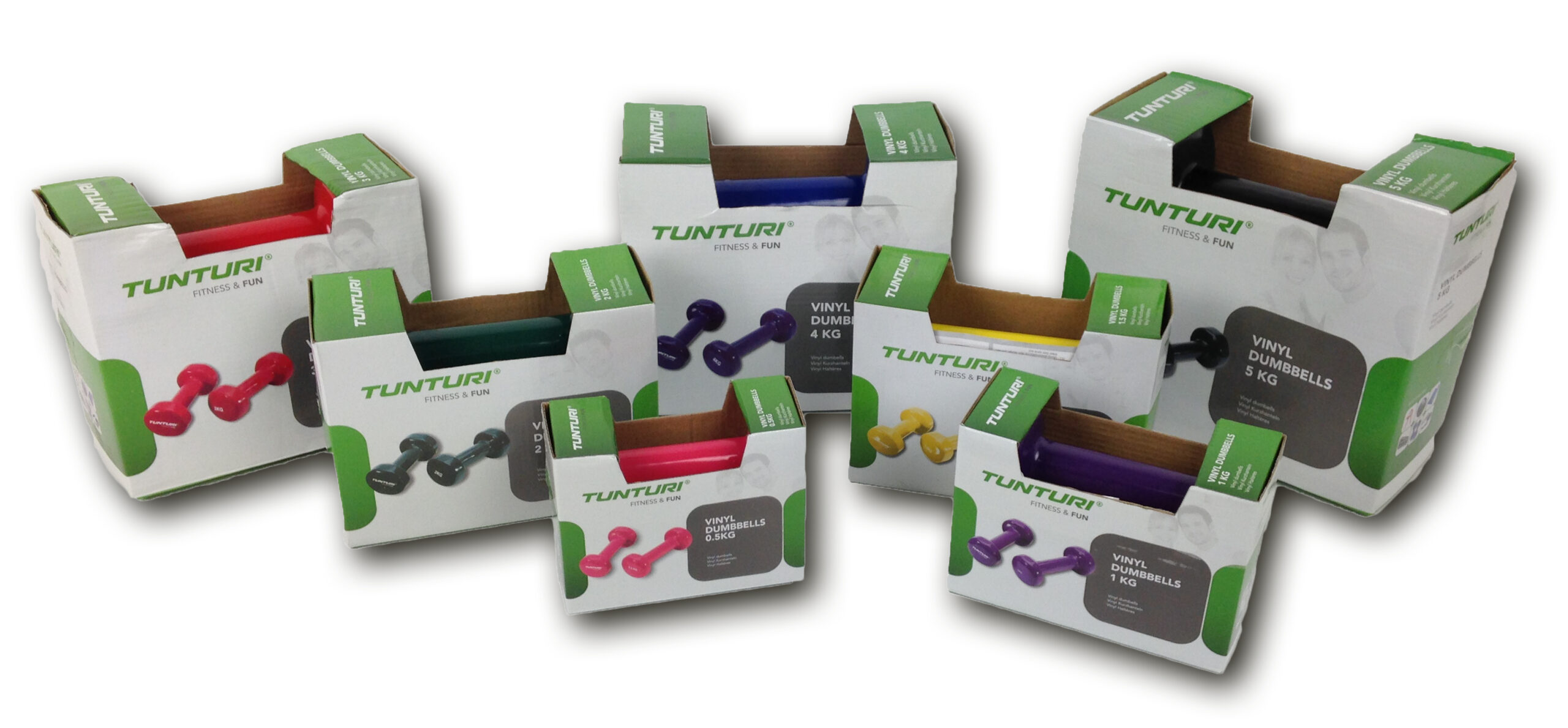 Tunturi Dumbell - Dumbell set 2 x 0,5 kg - Roze Tunturi Dumbell - Dumbell set 2 x 0,5 kg - Roze