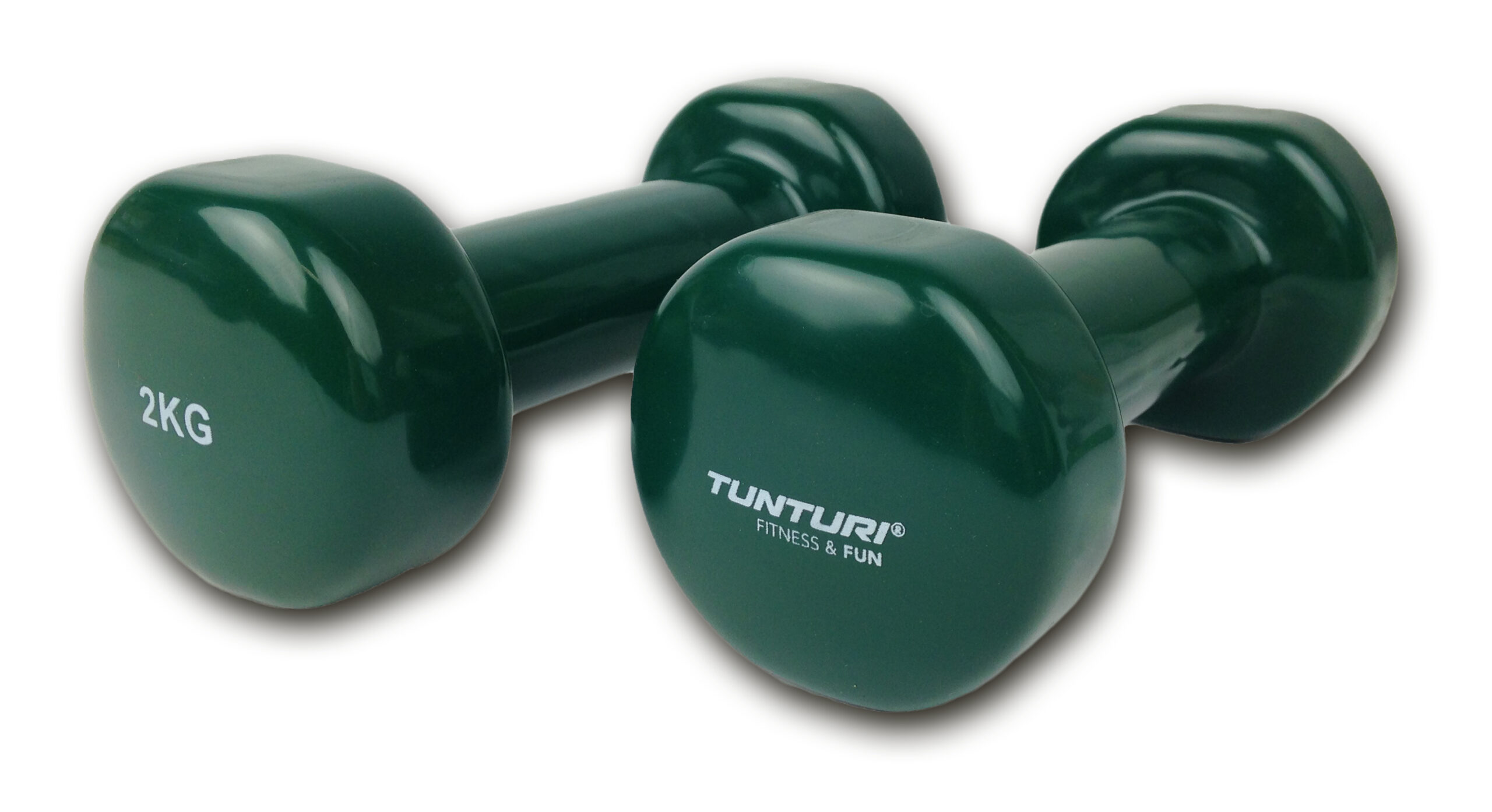 Tunturi Dumbbell - Dumbbell set 2,0kg - Groen Tunturi Dumbbell - Dumbbell set 2,0kg - Groen
