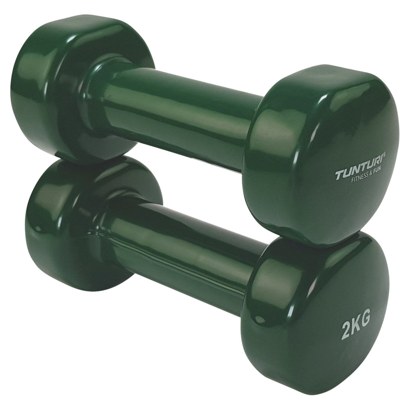 Tunturi Dumbbell - Dumbbell set 2,0kg - Groen Tunturi Dumbbell - Dumbbell set 2,0kg - Groen