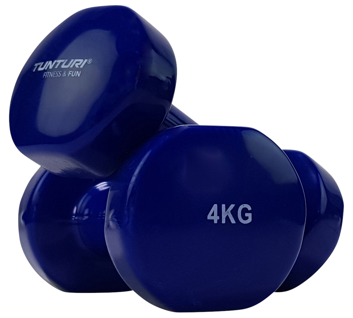 Tunturi Dumbbell - Dumbell set 2 x 4,0 kg - Blauw Tunturi Dumbbell - Dumbell set 2 x 4,0 kg - Blauw