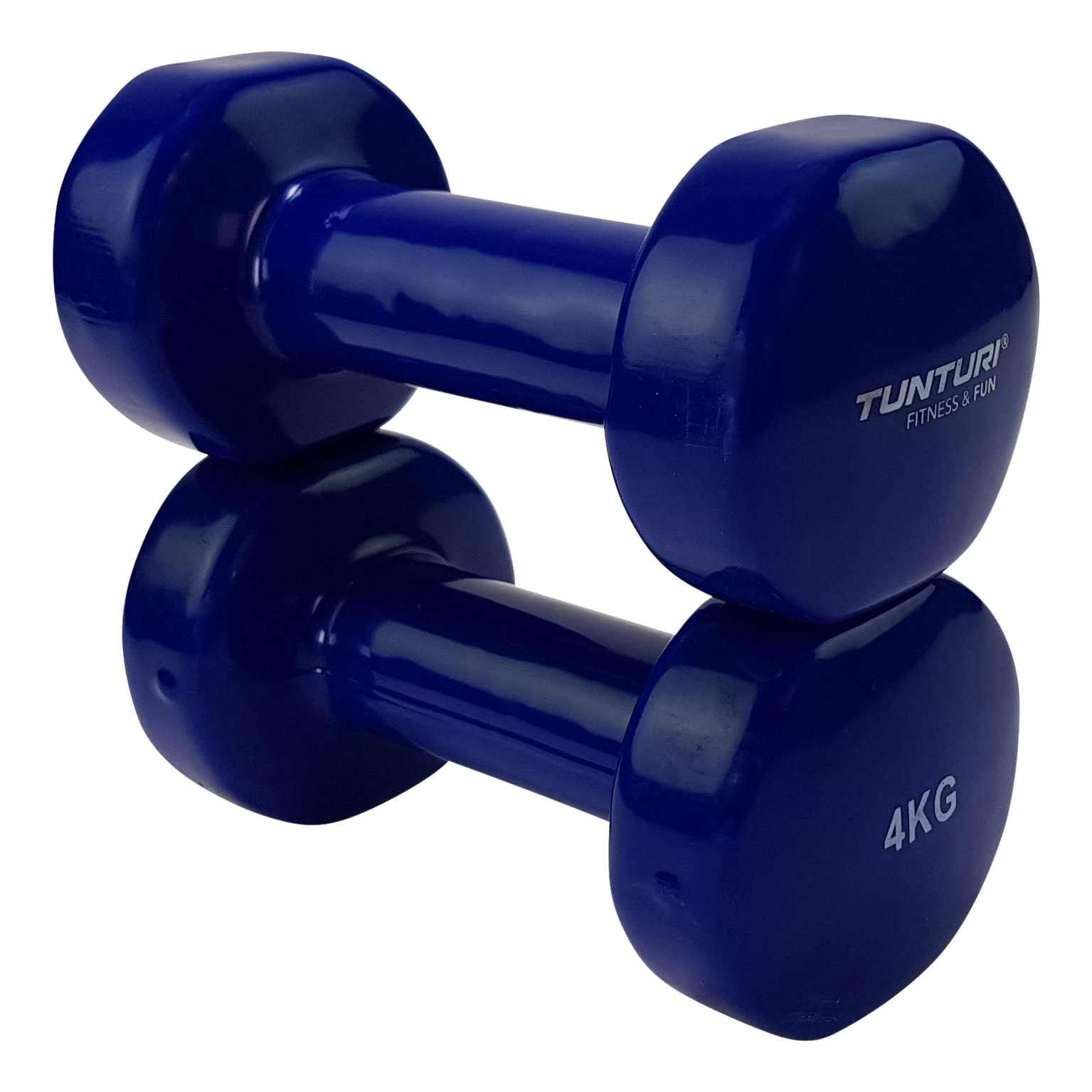 Tunturi Dumbbell - Dumbell set 2 x 4,0 kg - Blauw Tunturi Dumbbell - Dumbell set 2 x 4,0 kg - Blauw