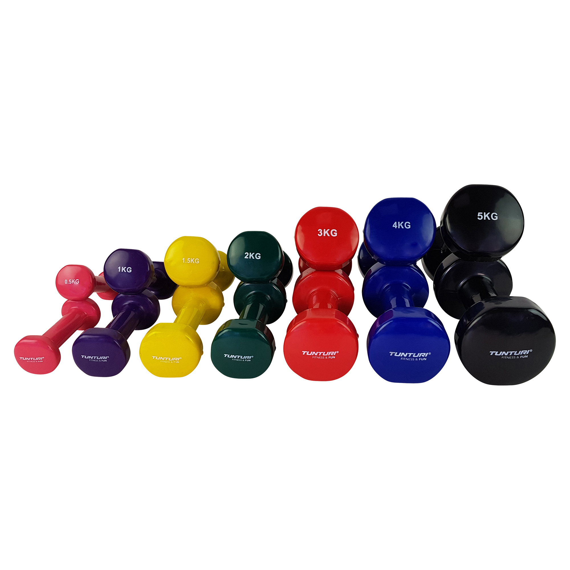 Tunturi Dumbbell - Dumbell set 2 x 4,0 kg - Blauw Tunturi Dumbbell - Dumbell set 2 x 4,0 kg - Blauw