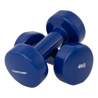 Tunturi Dumbbell - Dumbell set 2 x 4,0 kg - Blauw Tunturi Dumbbell - Dumbell set 2 x 4,0 kg - Blauw