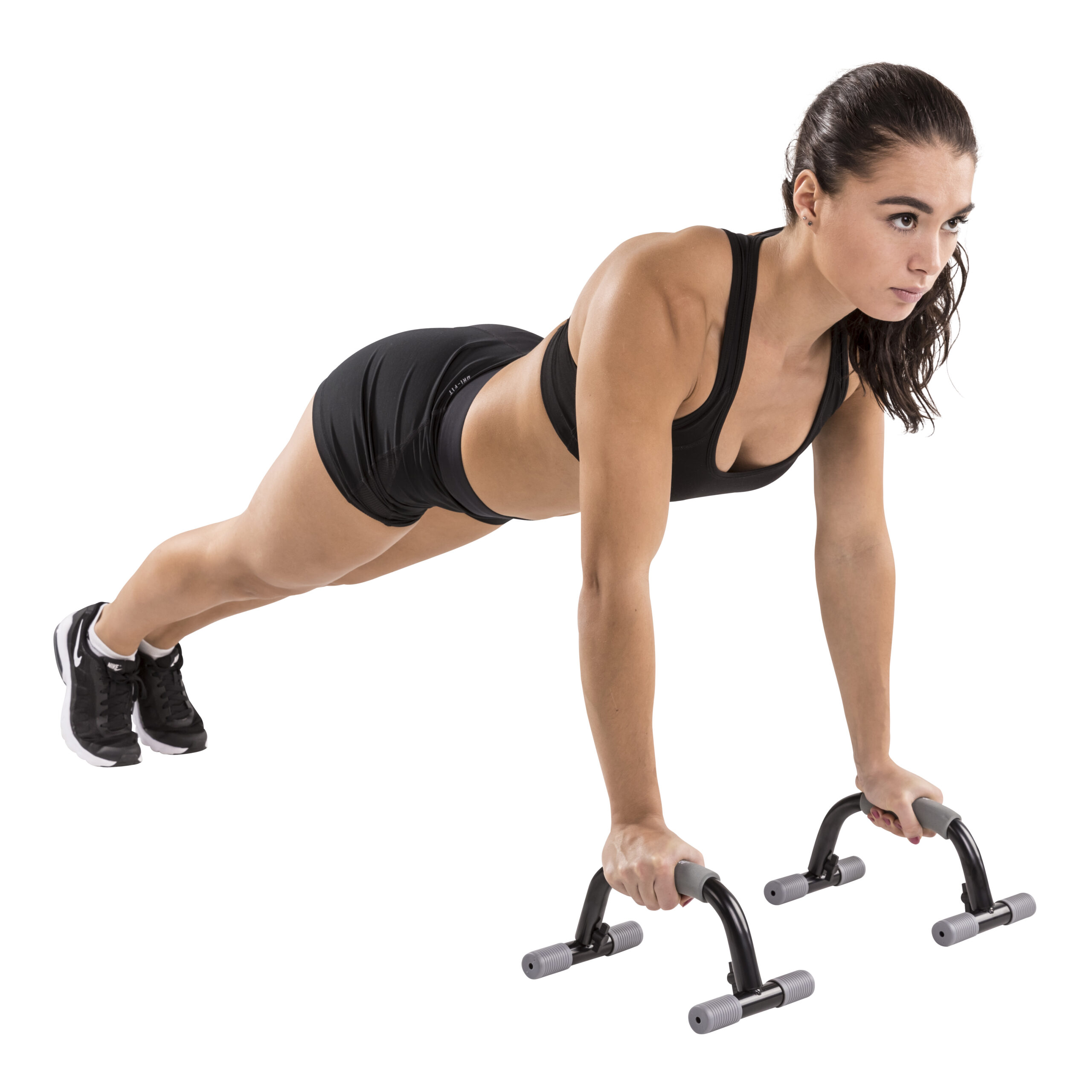 Tunturi Opdruksteun - Parallettes -Push-up Bar - Zwart Tunturi Opdruksteun - Parallettes -Push-up Bar - Zwart