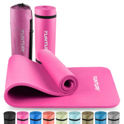 Tunturi Fitnessmat - NBR 180x60x1.5 cm - Roze