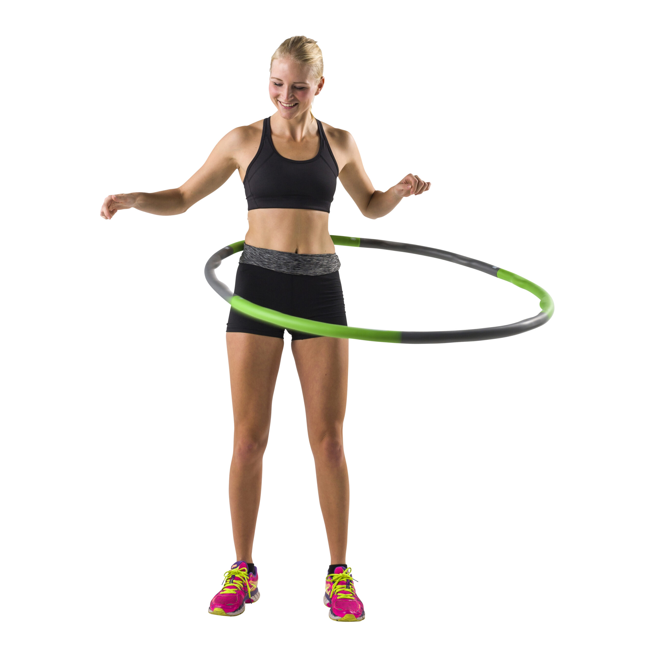 Tunturi Hoelahoep - Fitness Hoelahoep 1,2 kg - Groen/Grijs Tunturi Hoelahoep - Fitness Hoelahoep 1,2 kg - Groen/Grijs