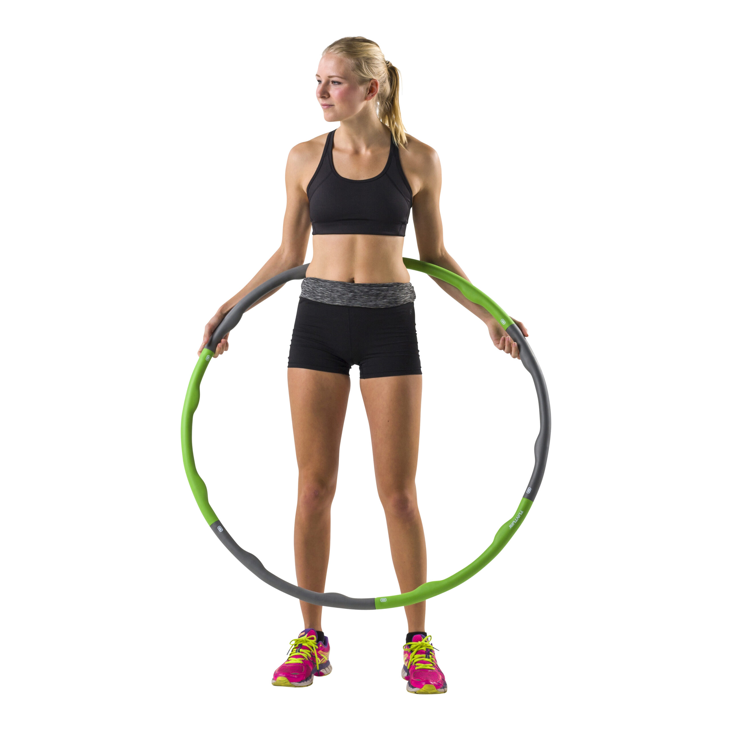 Tunturi Hoelahoep - Fitness Hoelahoep 1,2 kg - Groen/Grijs Tunturi Hoelahoep - Fitness Hoelahoep 1,2 kg - Groen/Grijs