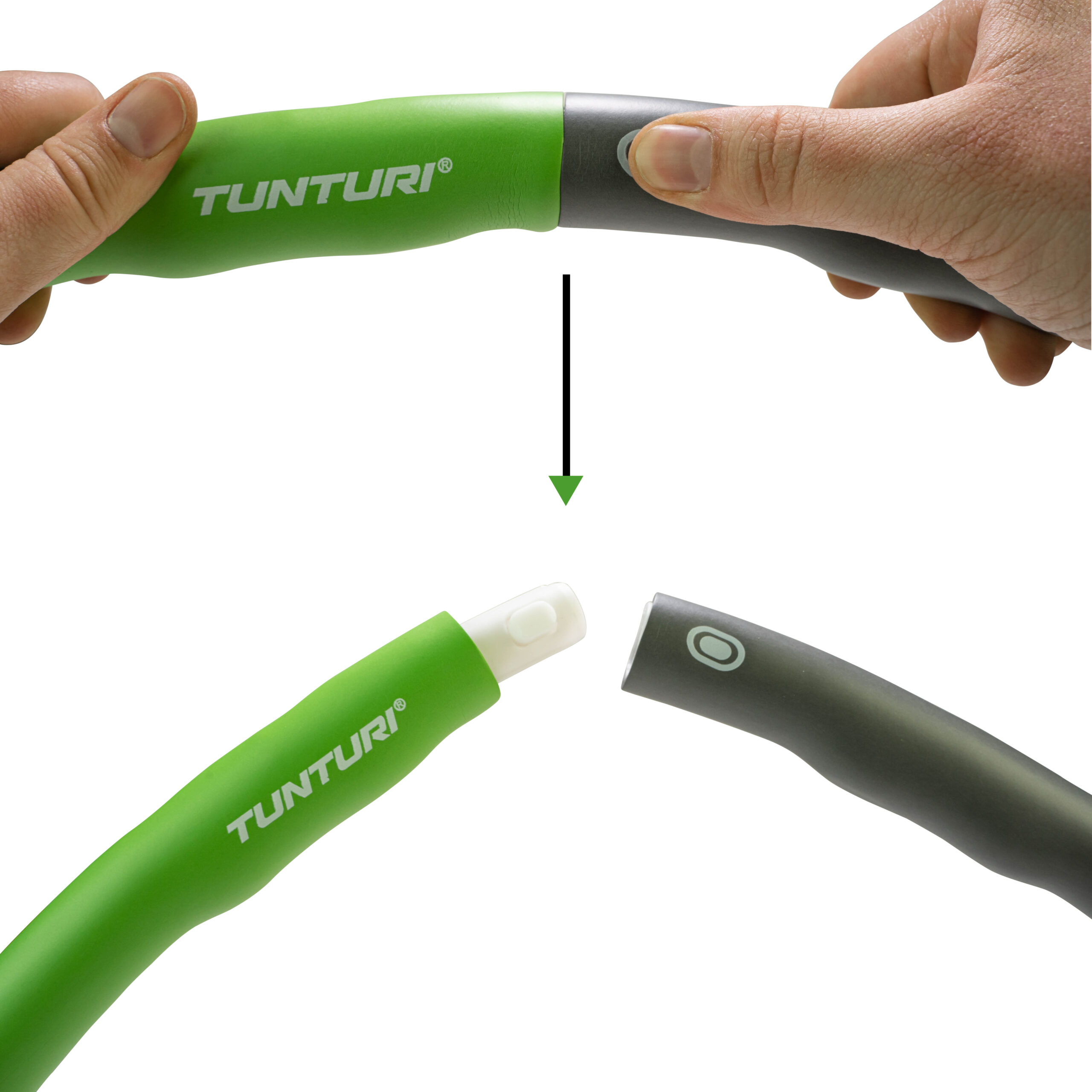Tunturi Hoelahoep - Fitness Hoelahoep 1,5 kg - Groen Tunturi Hoelahoep - Fitness Hoelahoep 1,5 kg - Groen