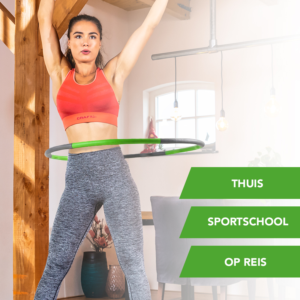 Tunturi Hoelahoep - Fitness Hoelahoep 1,5 kg - Groen Tunturi Hoelahoep - Fitness Hoelahoep 1,5 kg - Groen
