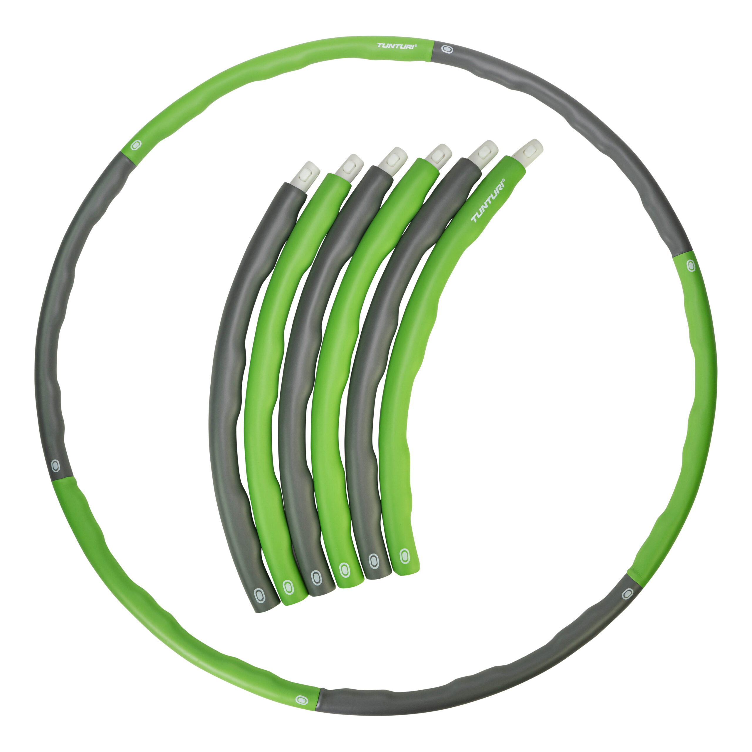 Tunturi Nieuw - Hula Hoop 1,8 kg - Groen Tunturi Nieuw - Hula Hoop 1,8 kg - Groen
