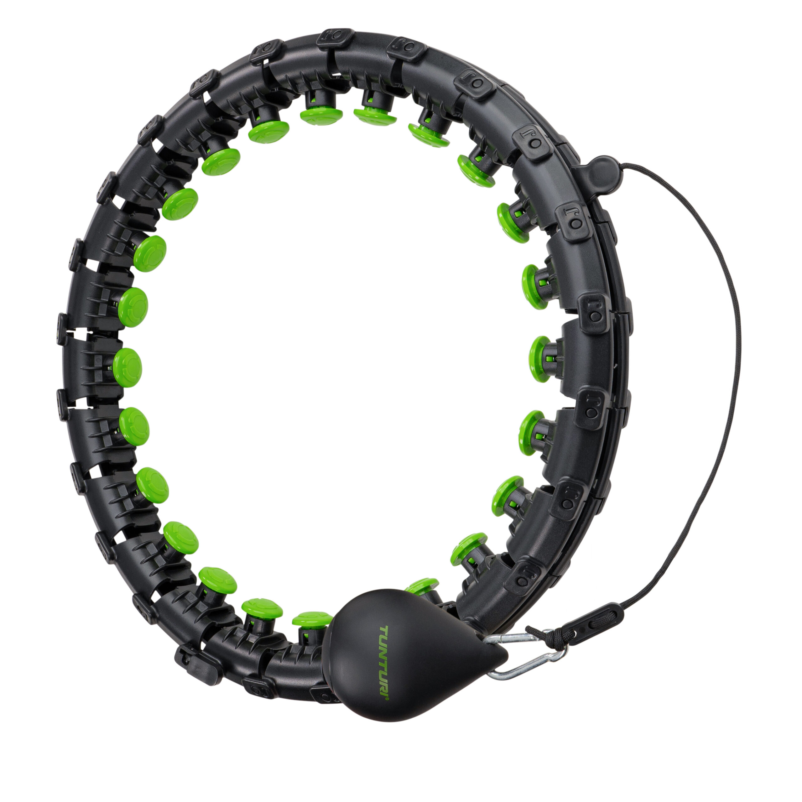 Tunturi Hoelahoep - Adjustable Hula Hoop 1,3 kg - Zwart Tunturi Hoelahoep - Adjustable Hula Hoop 1,3 kg - Zwart
