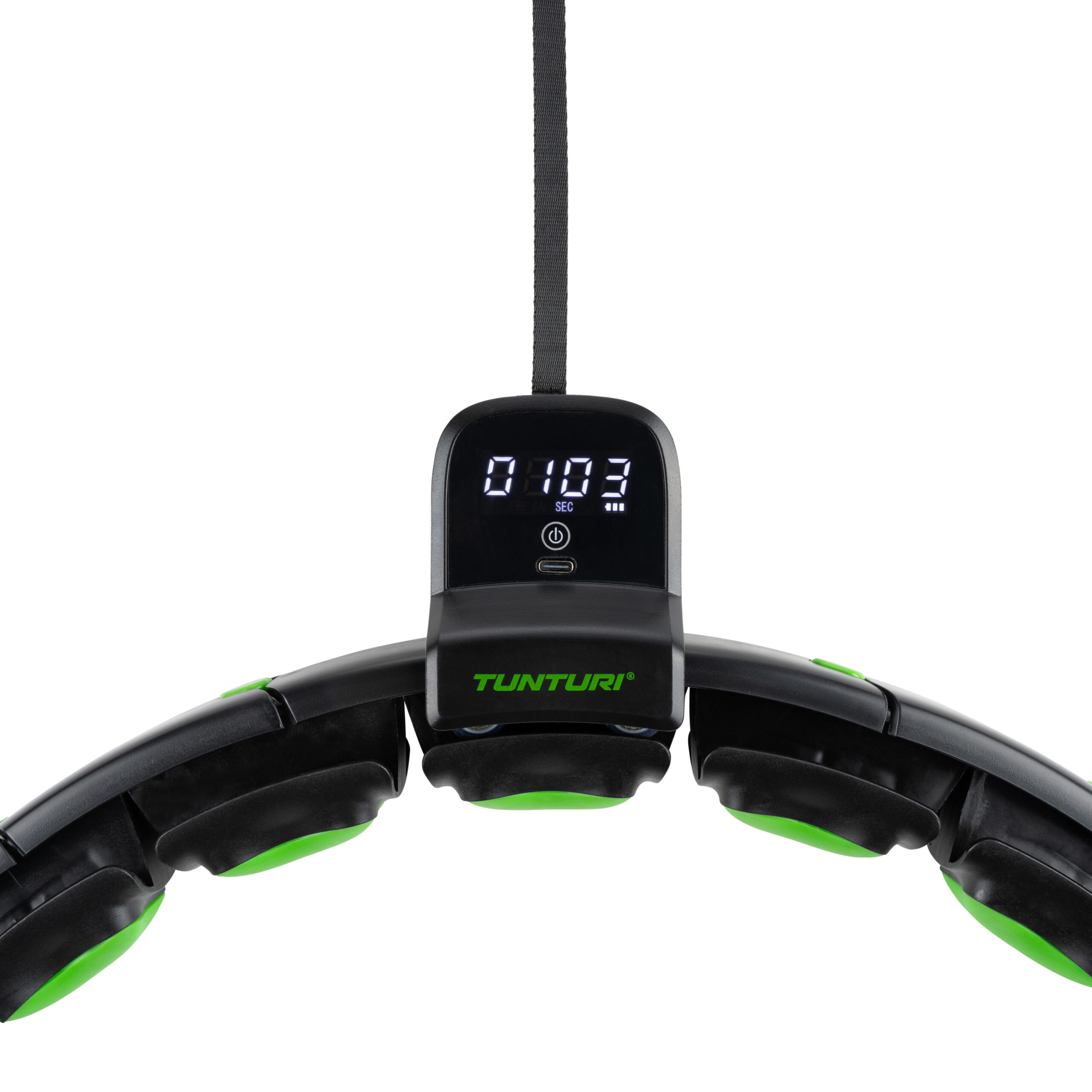 Tunturi Nieuw - Smart Adjustable Hula Hoop - Zwart Tunturi Nieuw - Smart Adjustable Hula Hoop - Zwart