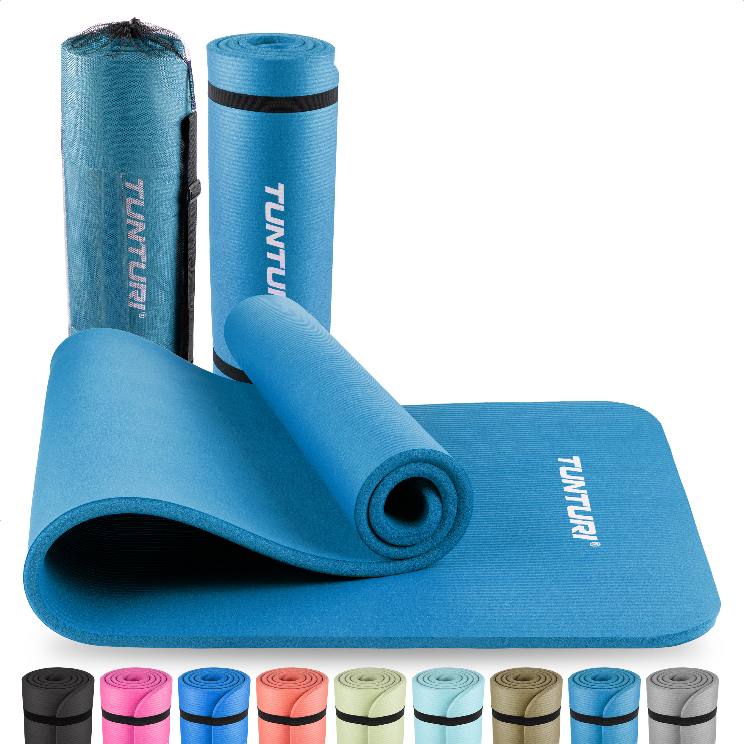 Tunturi Fitnessmat - NBR 180x60x1.5cm - Petrolblauw Tunturi Fitnessmat - NBR 180x60x1.5cm - Petrolblauw