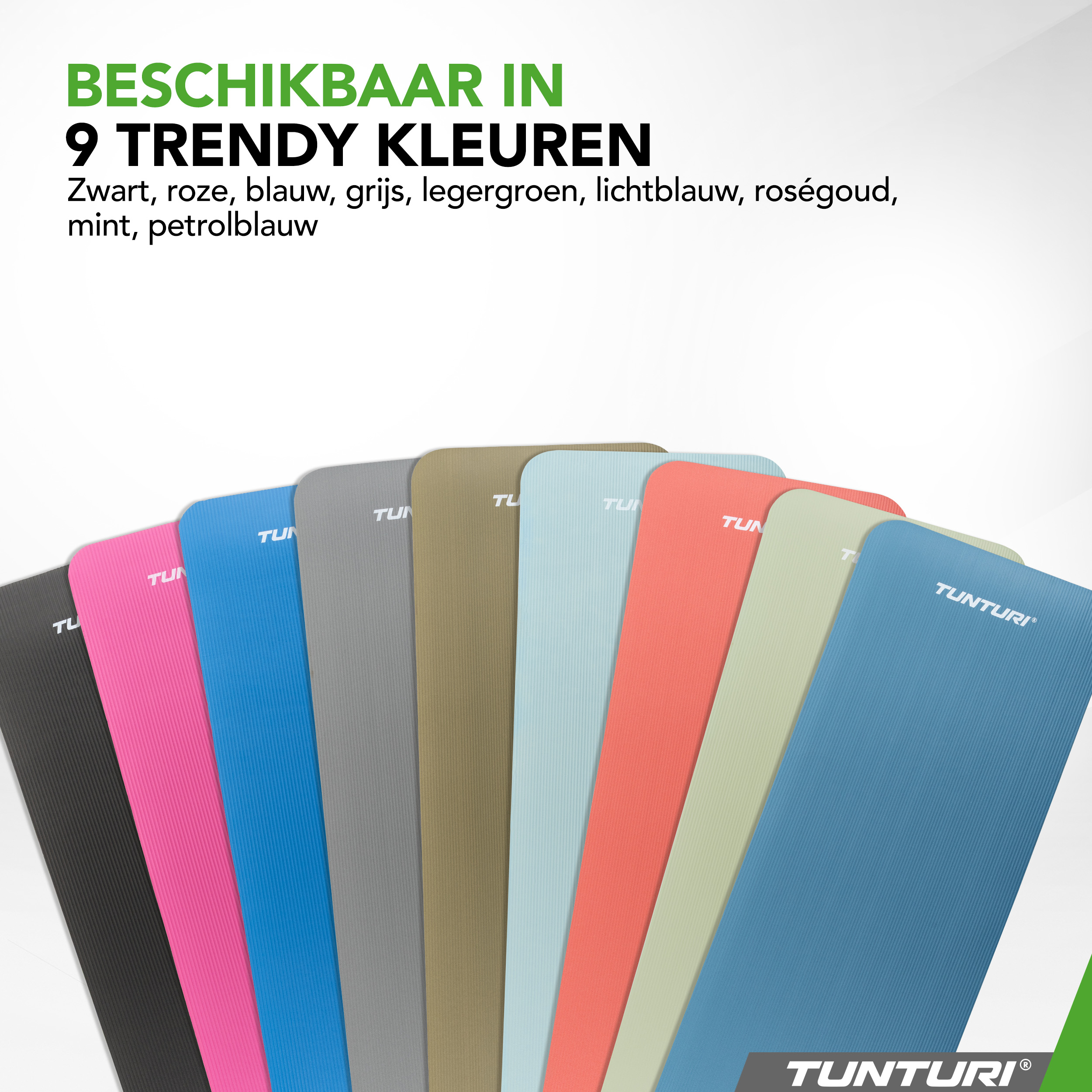 Tunturi Fitnessmat - NBR 180x60x1.5 cm - Blauw Tunturi Fitnessmat - NBR 180x60x1.5 cm - Blauw