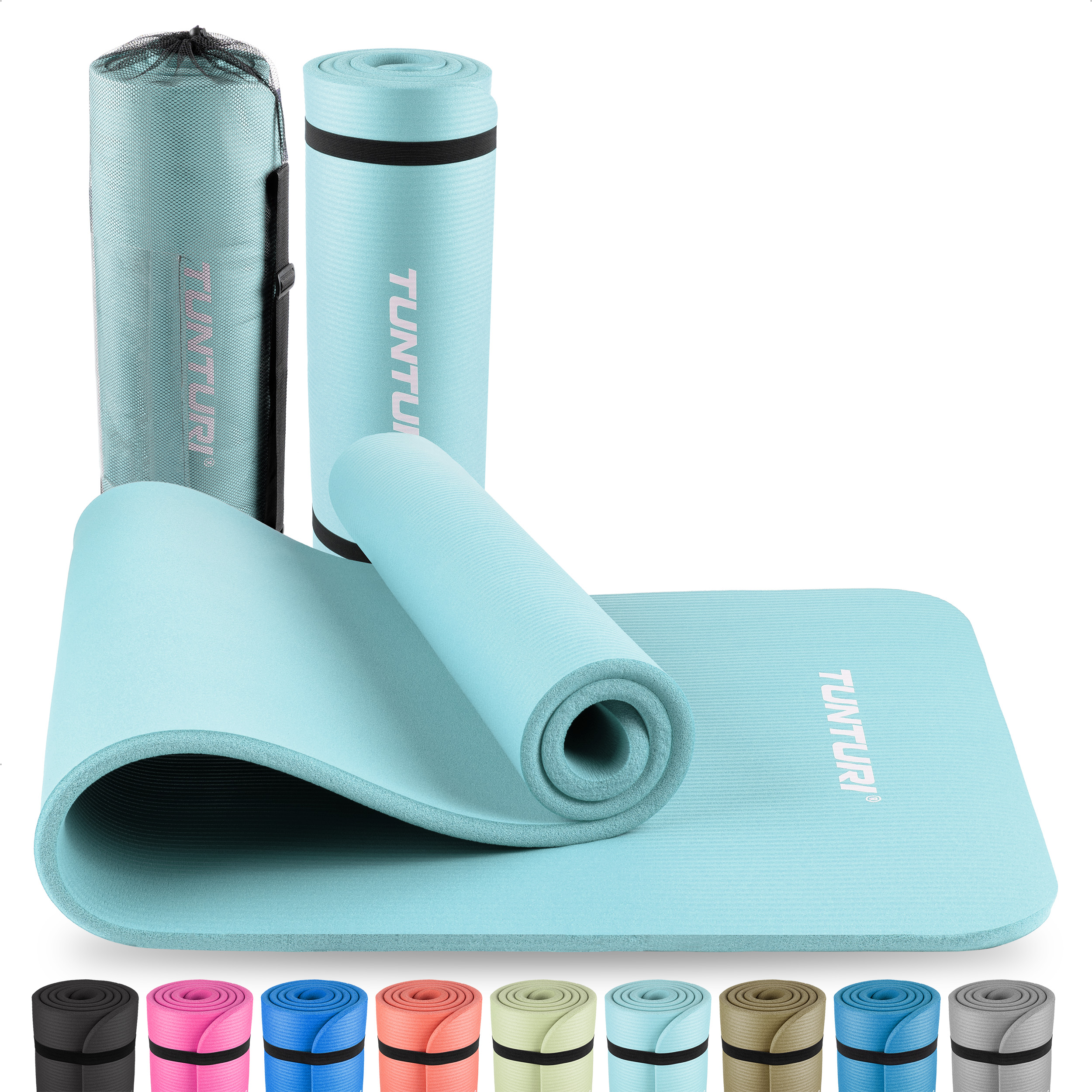 Tunturi Fitnessmat - NBR 180x60x1.5 cm - Blauw Tunturi Fitnessmat - NBR 180x60x1.5 cm - Blauw