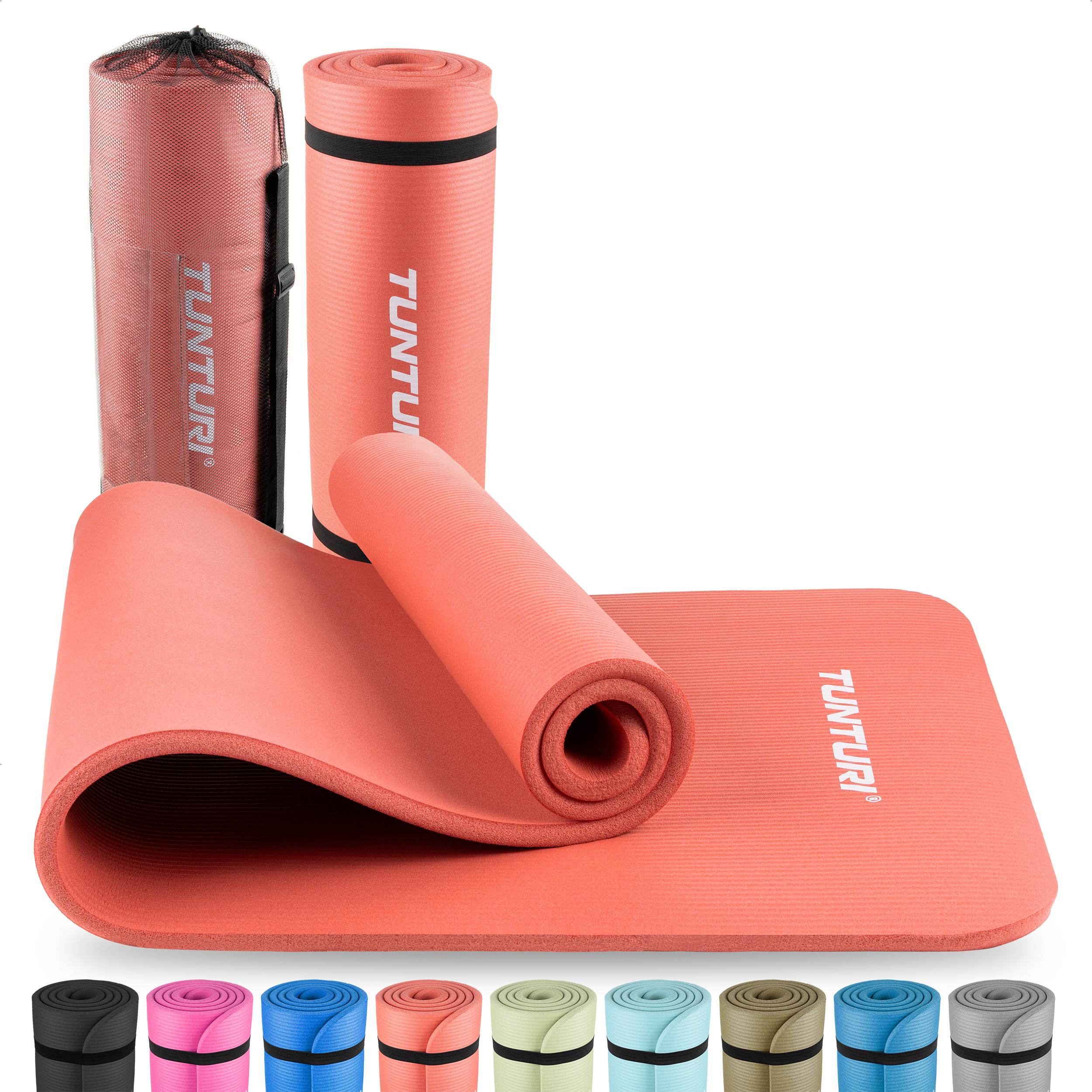 Tunturi Fitnessmat - NBR 180x60x1.5cm - Roze Tunturi Fitnessmat - NBR 180x60x1.5cm - Roze