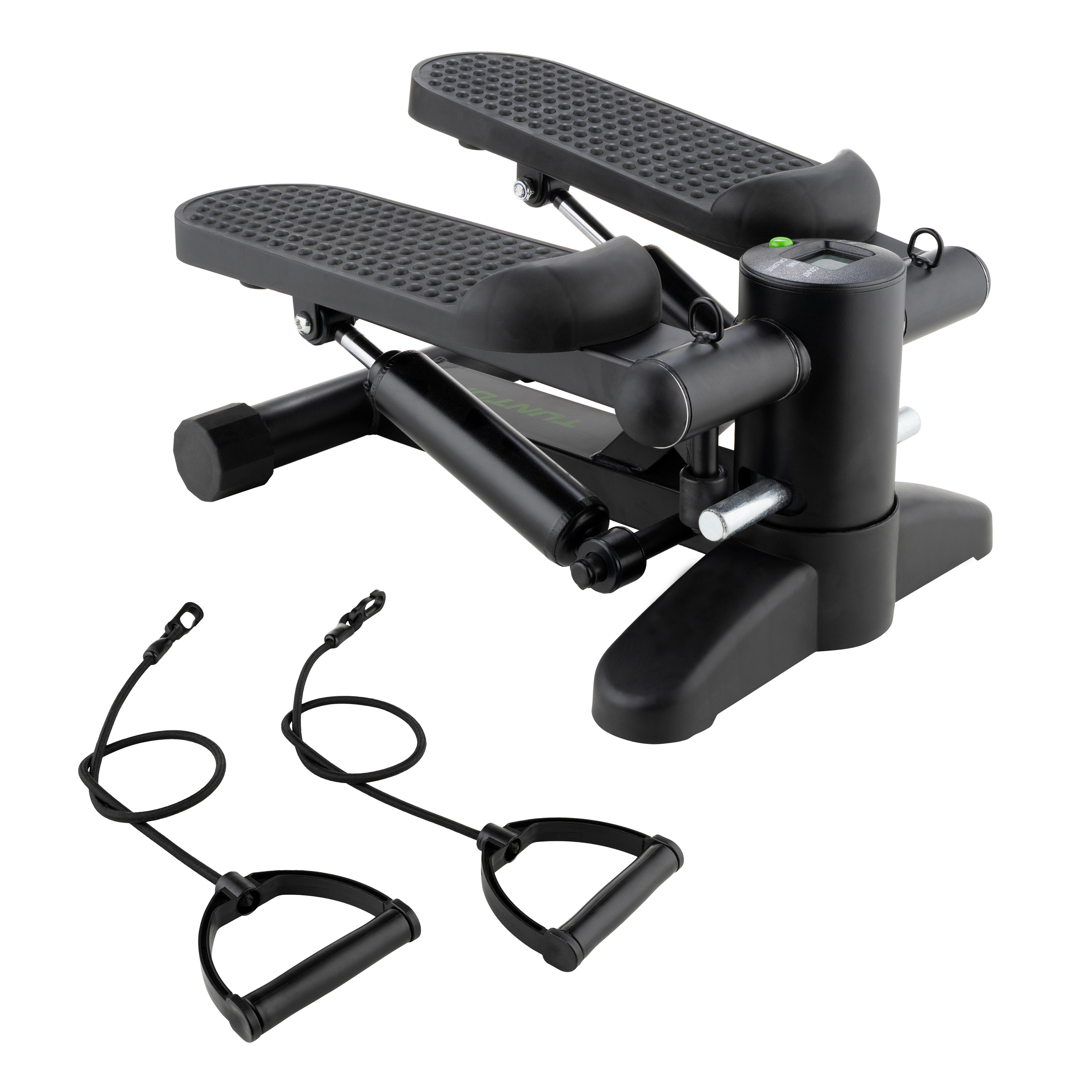 Tunturi Stepper - Stepper Fitness Traploper Aerobic Step Incl display en Weerstandsbanden - Zwart Tunturi Stepper - Stepper Fitness Traploper Aerobic Step Incl display en Weerstandsbanden - Zwart