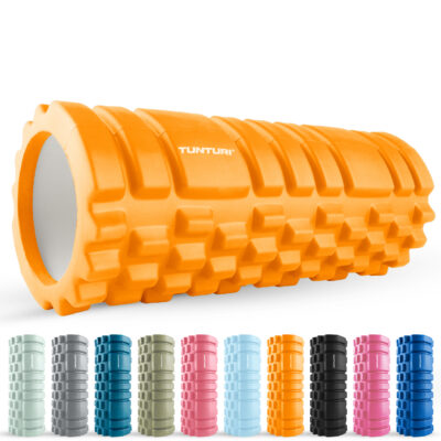 Tunturi Foamroller - Yoga Grid Massage Roller 33 cm - Oranje Tunturi Foamroller - Yoga Grid Massage Roller 33 cm - Oranje