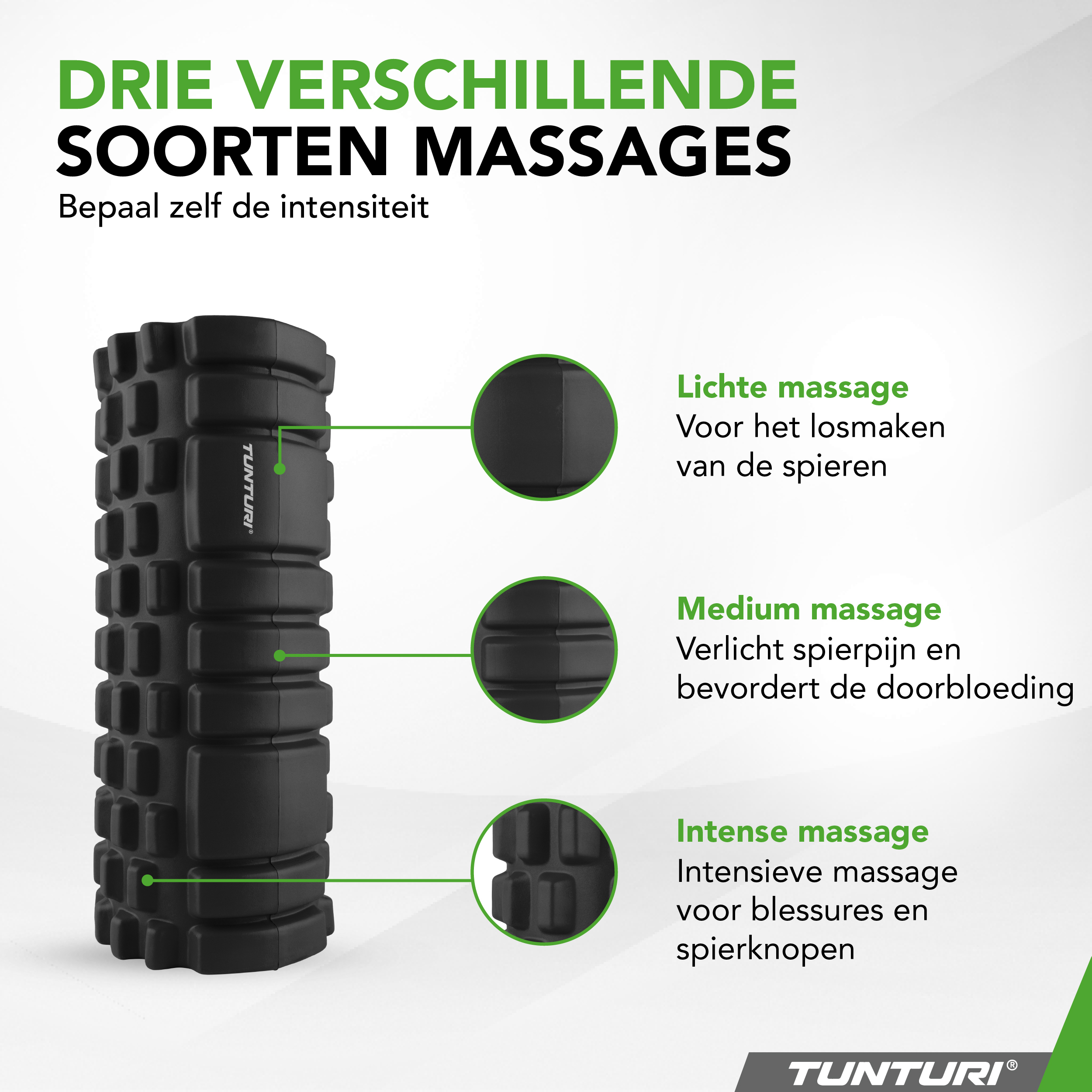 Tunturi Nieuw - Yoga Grid Foam Roller 33 cm - Zwart Tunturi Nieuw - Yoga Grid Foam Roller 33 cm - Zwart