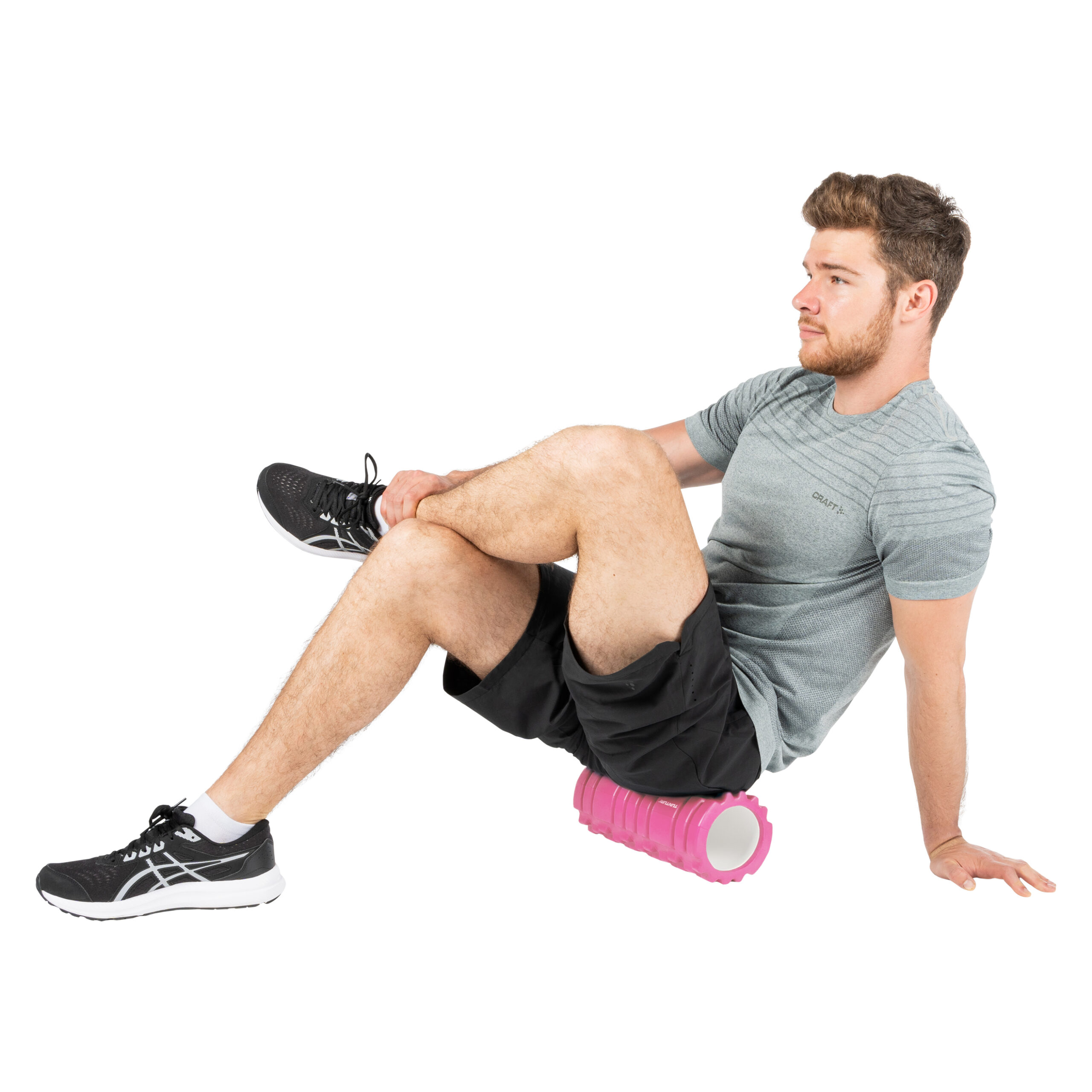 Tunturi Nieuw - Yoga Grid Foam Roller 33cm - Roze Tunturi Nieuw - Yoga Grid Foam Roller 33cm - Roze