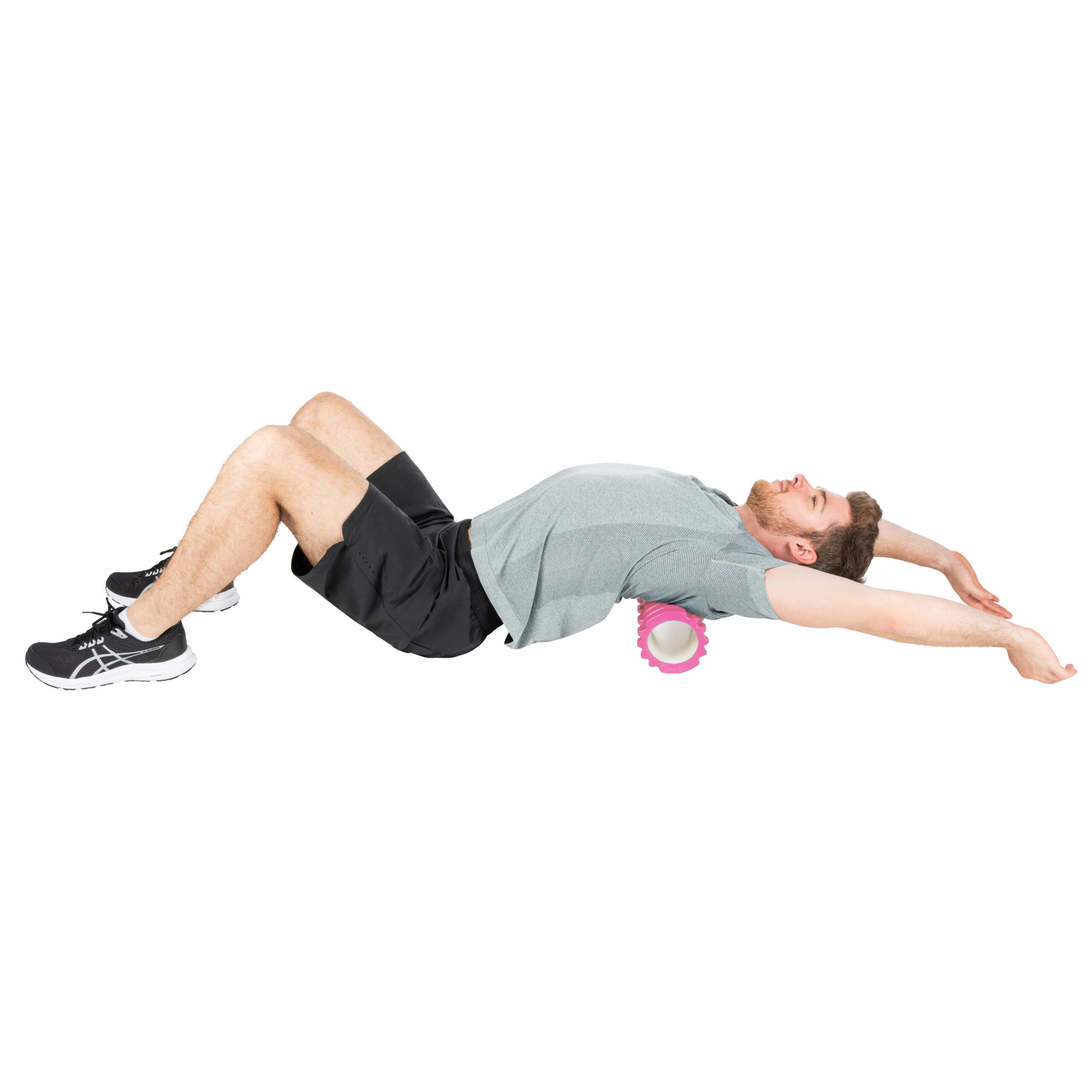 Tunturi Nieuw - Yoga Grid Foam Roller 33cm - Roze Tunturi Nieuw - Yoga Grid Foam Roller 33cm - Roze