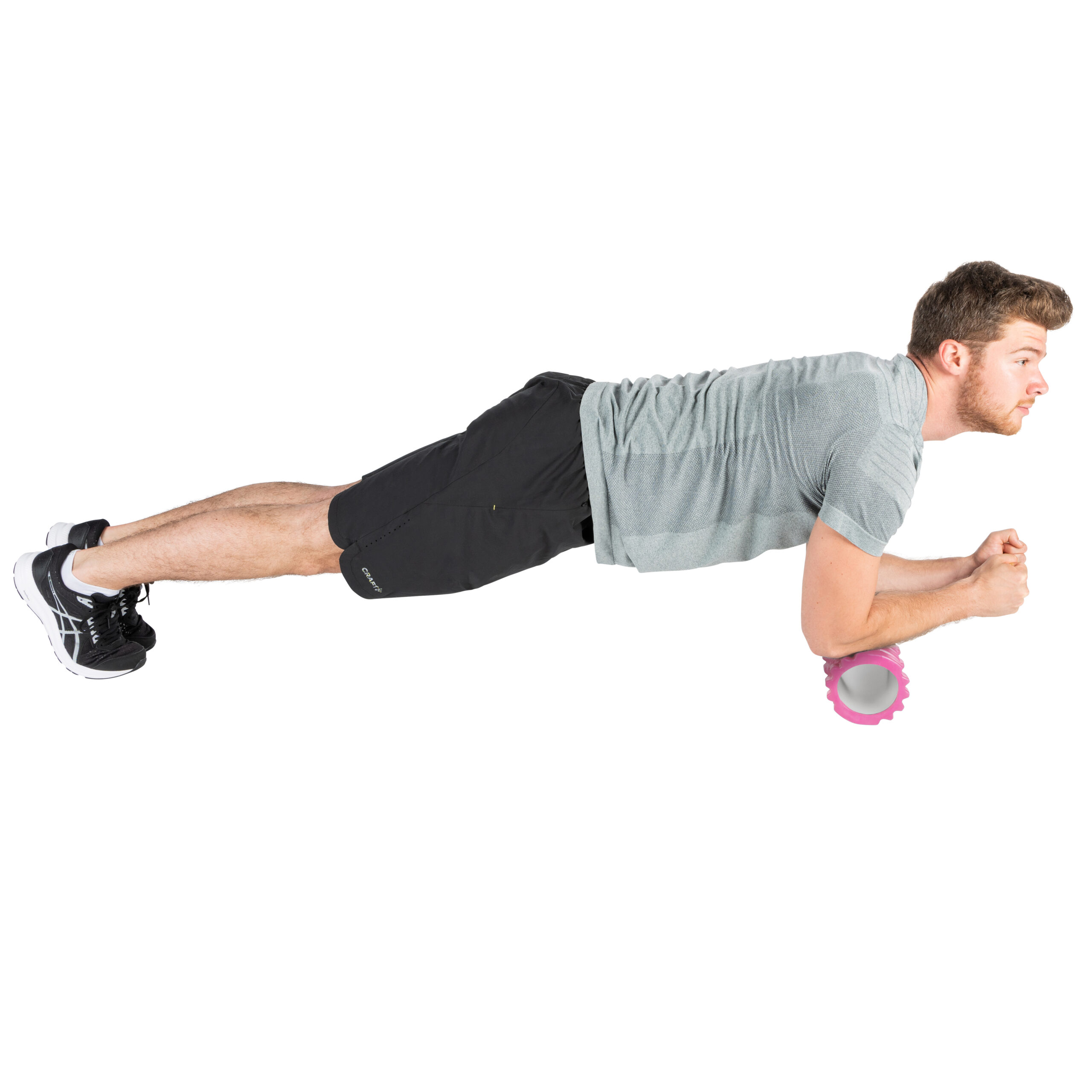 Tunturi Nieuw - Yoga Grid Foam Roller 33cm - Roze Tunturi Nieuw - Yoga Grid Foam Roller 33cm - Roze