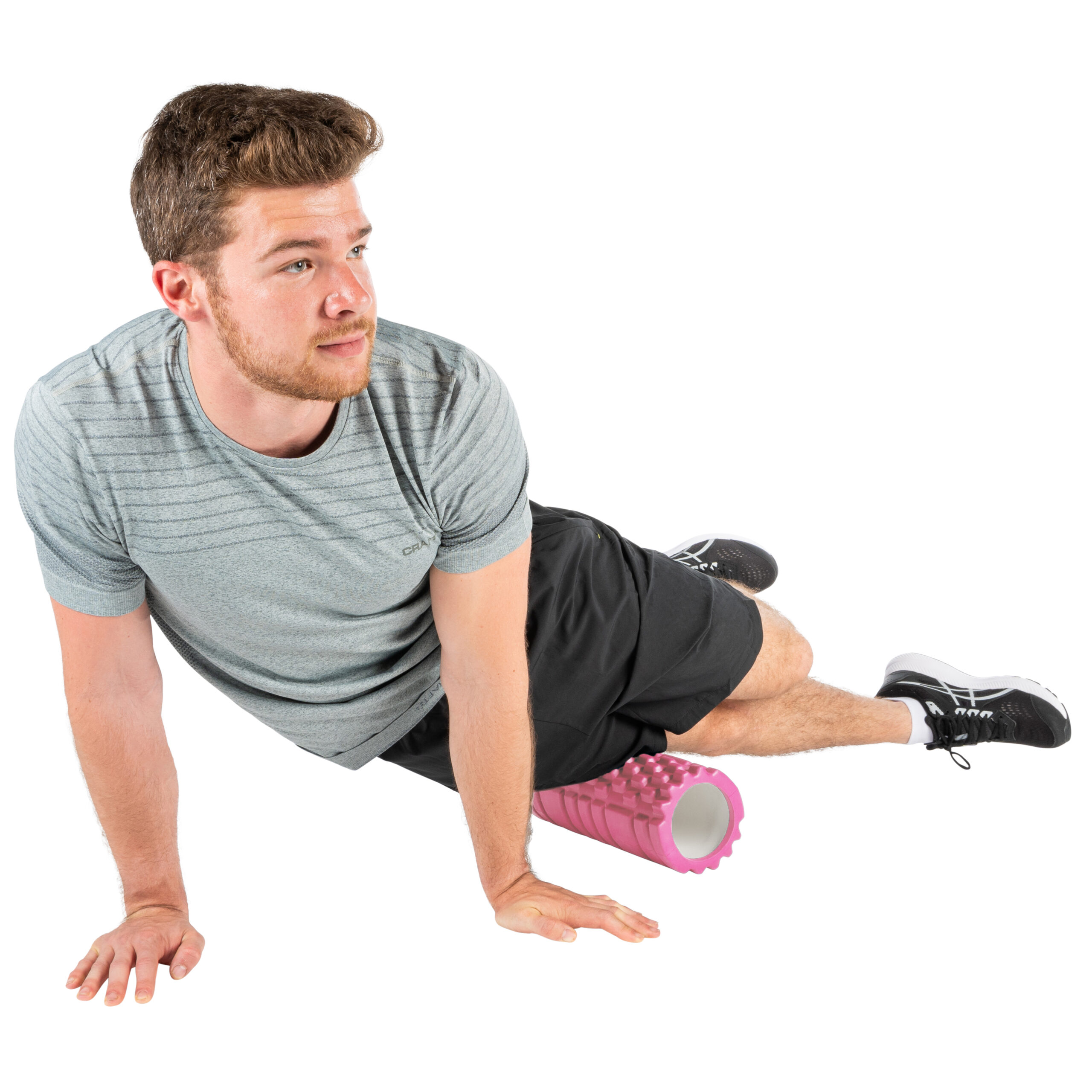 Tunturi Nieuw - Yoga Grid Foam Roller 33cm - Roze Tunturi Nieuw - Yoga Grid Foam Roller 33cm - Roze