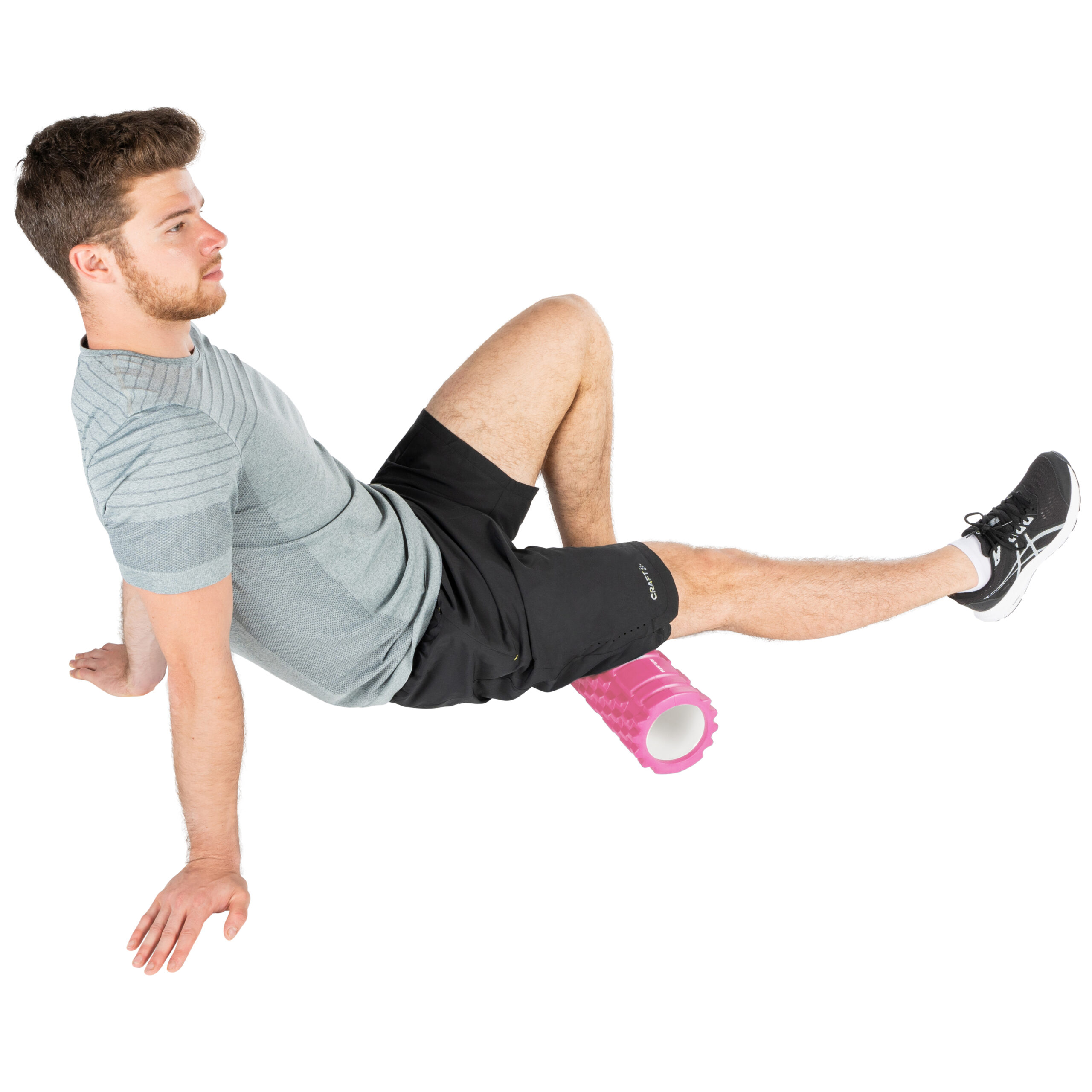 Tunturi Nieuw - Yoga Grid Foam Roller 33cm - Roze Tunturi Nieuw - Yoga Grid Foam Roller 33cm - Roze