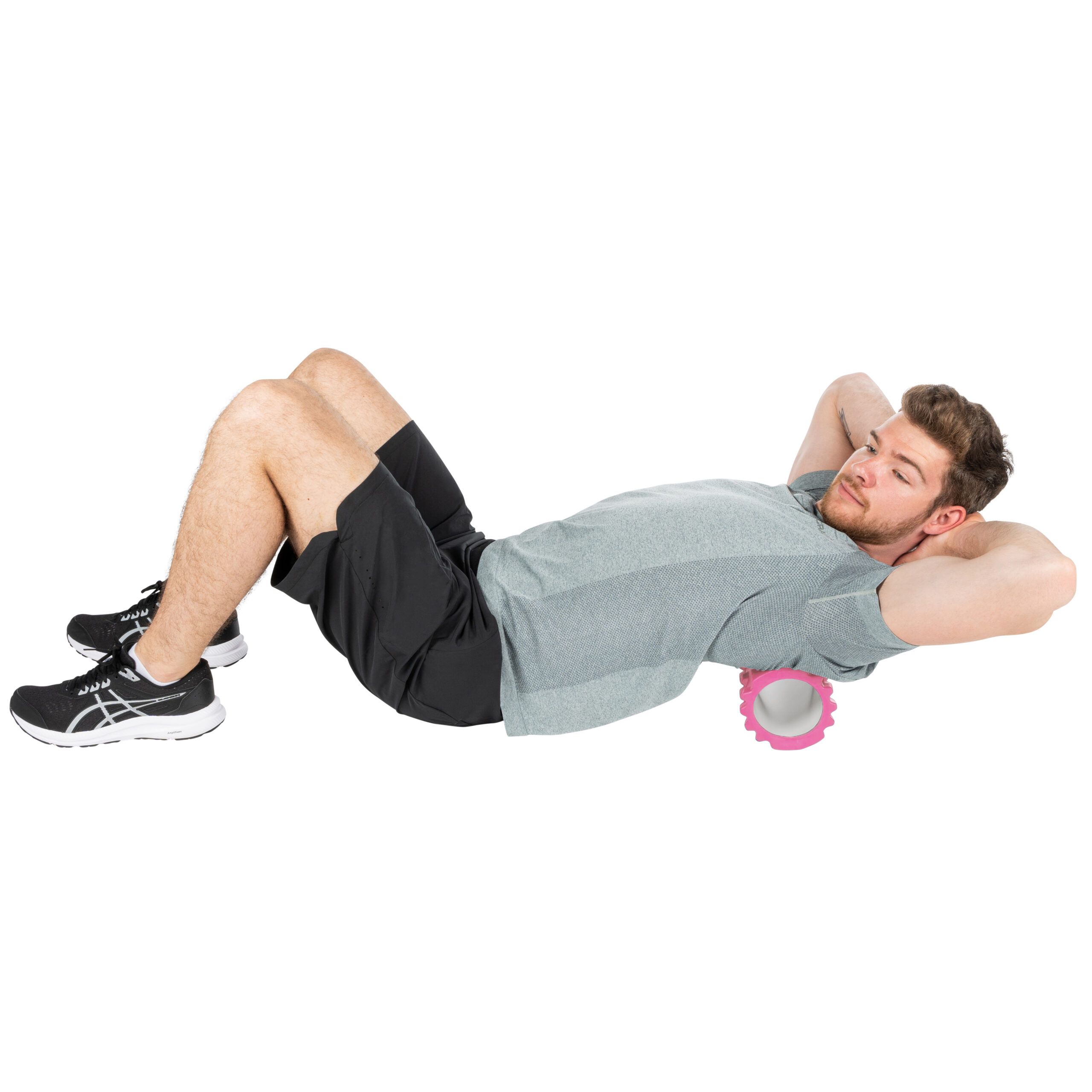 Tunturi Nieuw - Yoga Grid Foam Roller 33cm - Roze Tunturi Nieuw - Yoga Grid Foam Roller 33cm - Roze