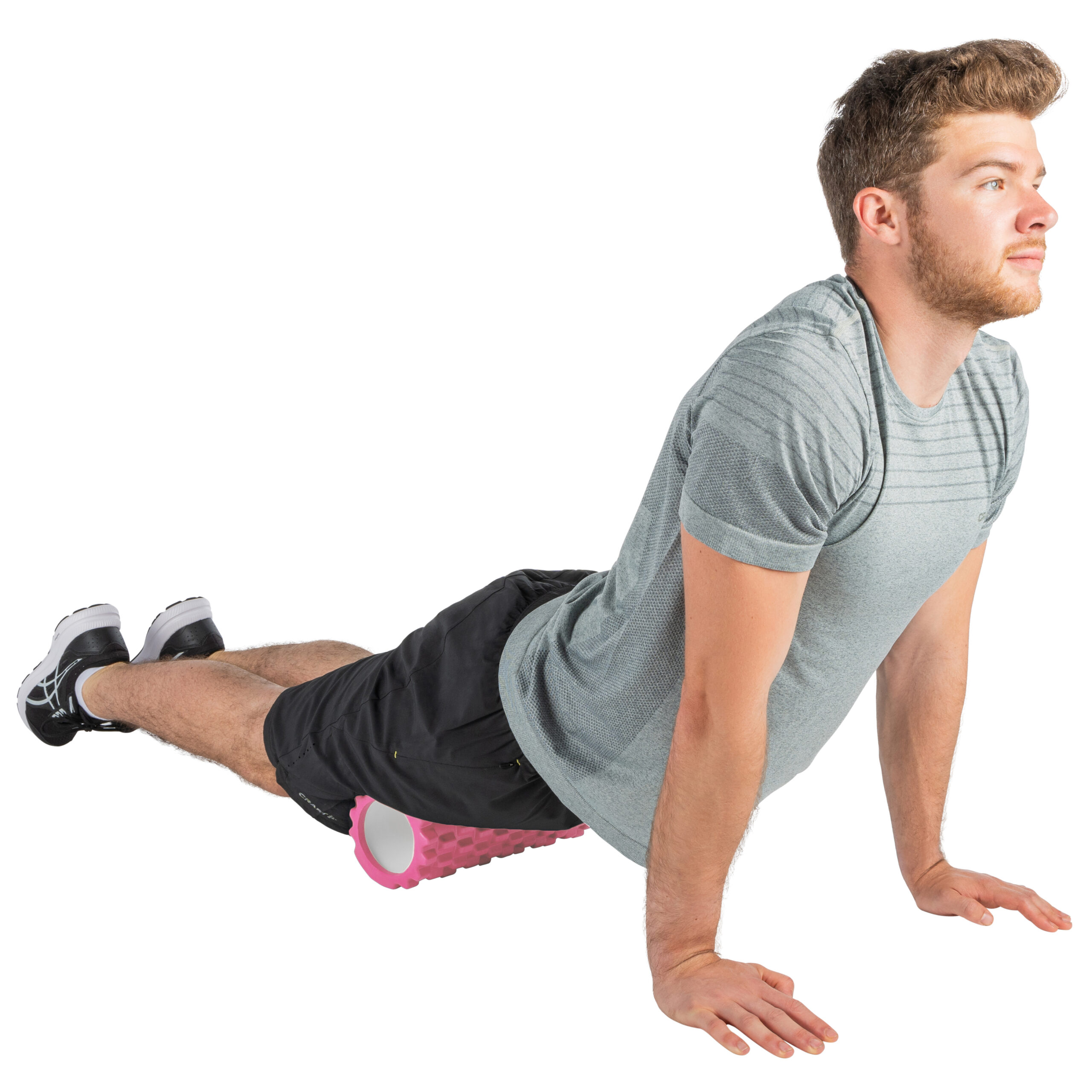 Tunturi Nieuw - Yoga Grid Foam Roller 33cm - Roze Tunturi Nieuw - Yoga Grid Foam Roller 33cm - Roze