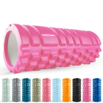 Tunturi Nieuw - Yoga Grid Foam Roller 33cm - Roze Tunturi Nieuw - Yoga Grid Foam Roller 33cm - Roze