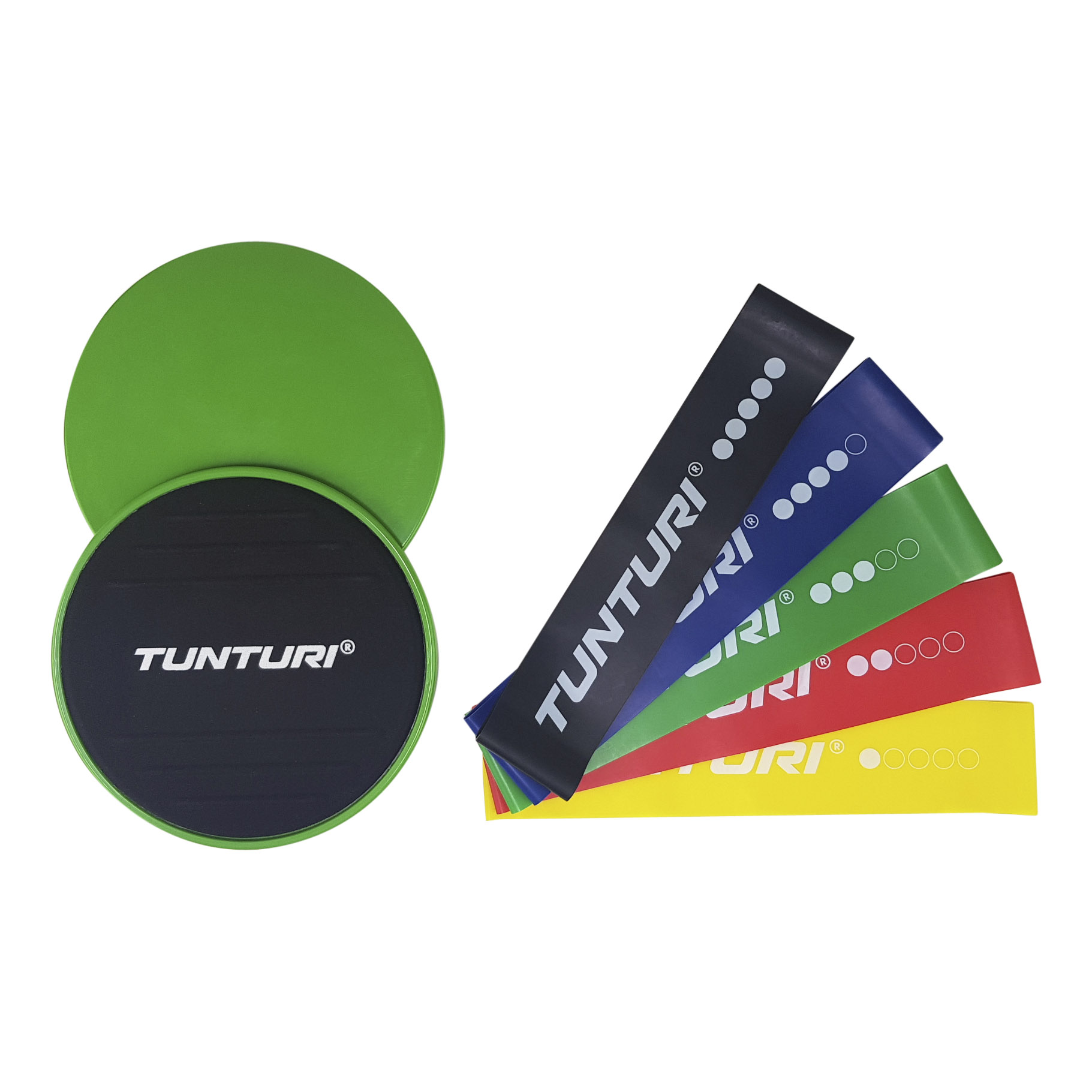 Tunturi Nieuw - Resistance & Core Sliders Set - Rood Tunturi Nieuw - Resistance & Core Sliders Set - Rood