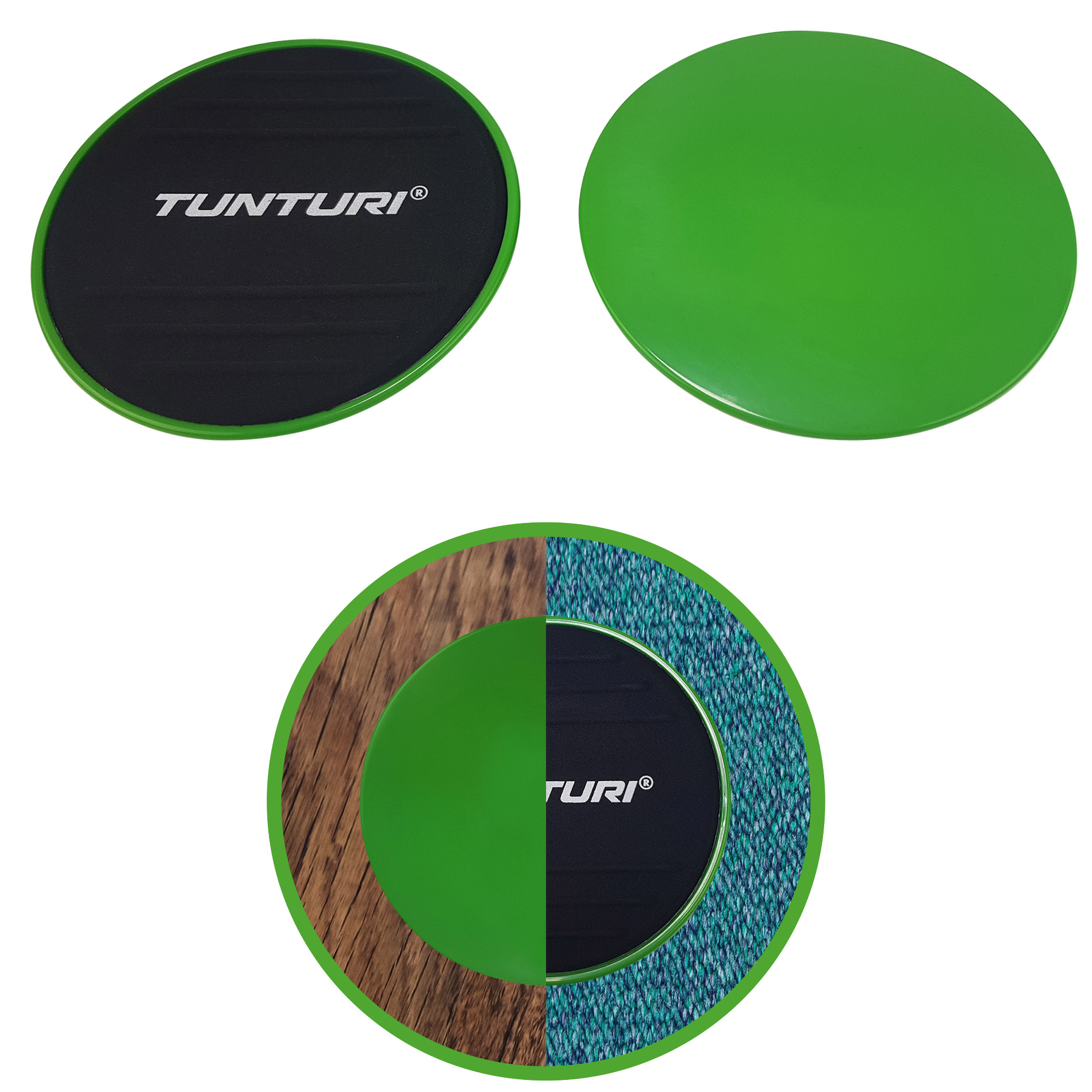 Tunturi Nieuw - Resistance & Core Sliders Set - Rood Tunturi Nieuw - Resistance & Core Sliders Set - Rood