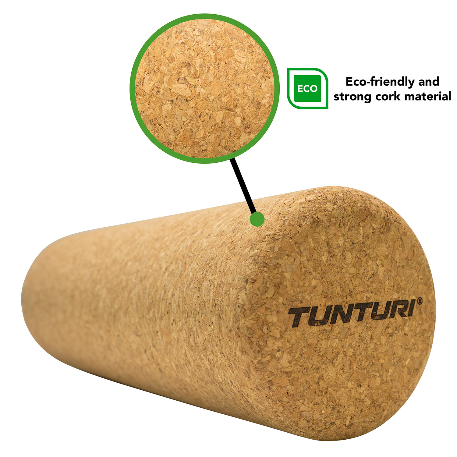 Tunturi Nieuw - Cork Massage Roller 30cm - Kurk Tunturi Nieuw - Cork Massage Roller 30cm - Kurk