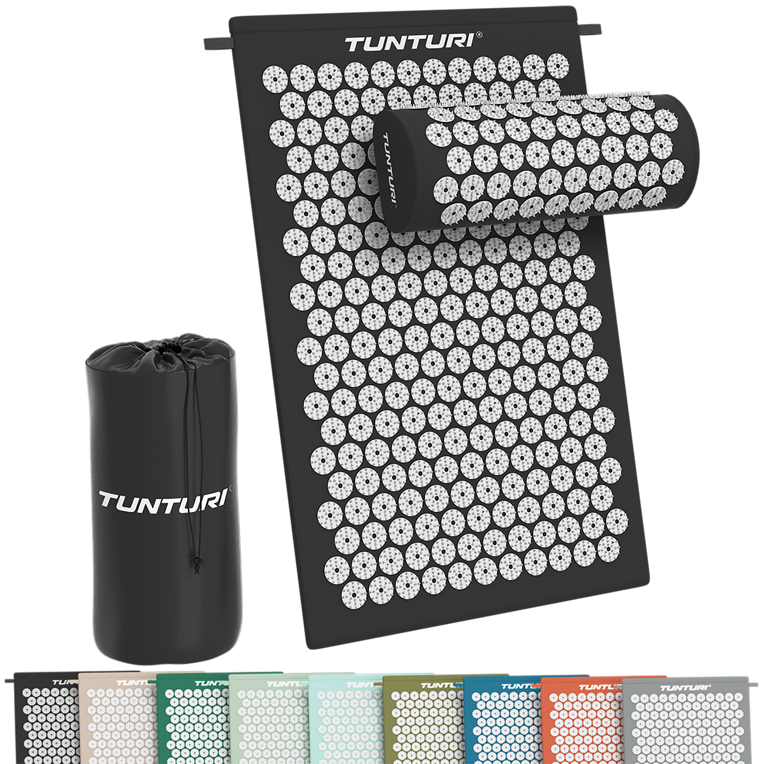 Tunturi Spijkermat - Acupressure Mat And Pillow 68x42x2 cm - Zwart Tunturi Spijkermat - Acupressure Mat And Pillow 68x42x2 cm - Zwart