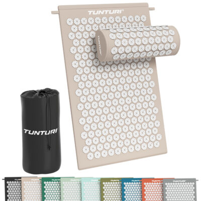 Tunturi Nieuw - Acupressure Mat And Pillow - Beige