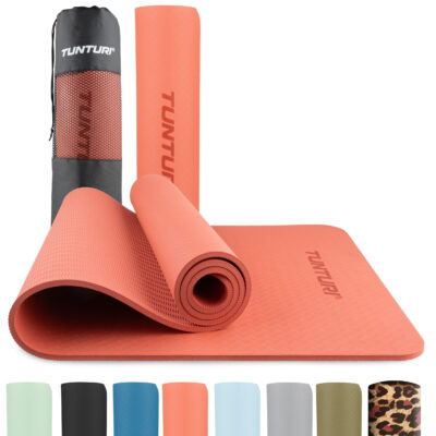 Tunturi Yogamat - Yoga Mat 8mm 183x61x0,8 cm - Roze