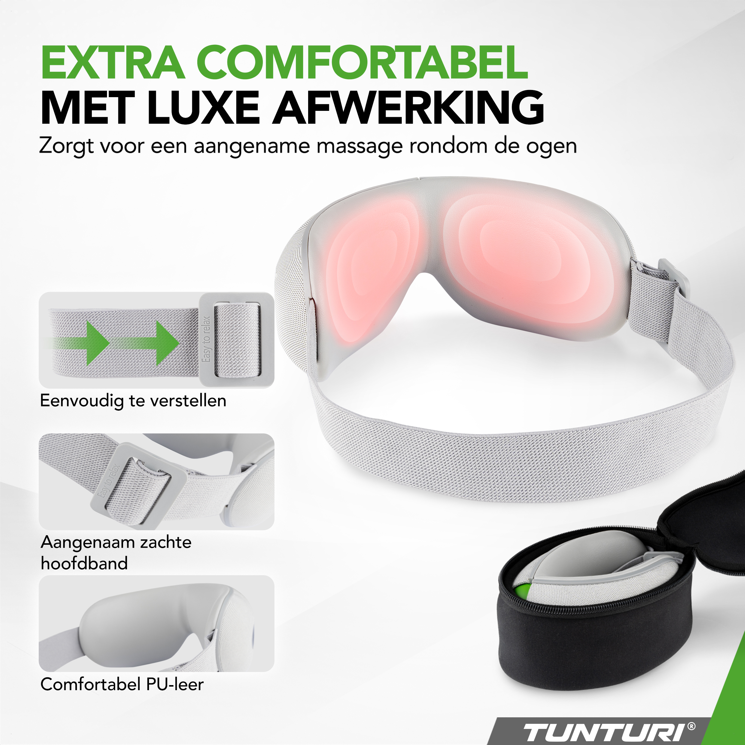 Tunturi - Eye Massager EM50 - Groen Tunturi - Eye Massager EM50 - Groen
