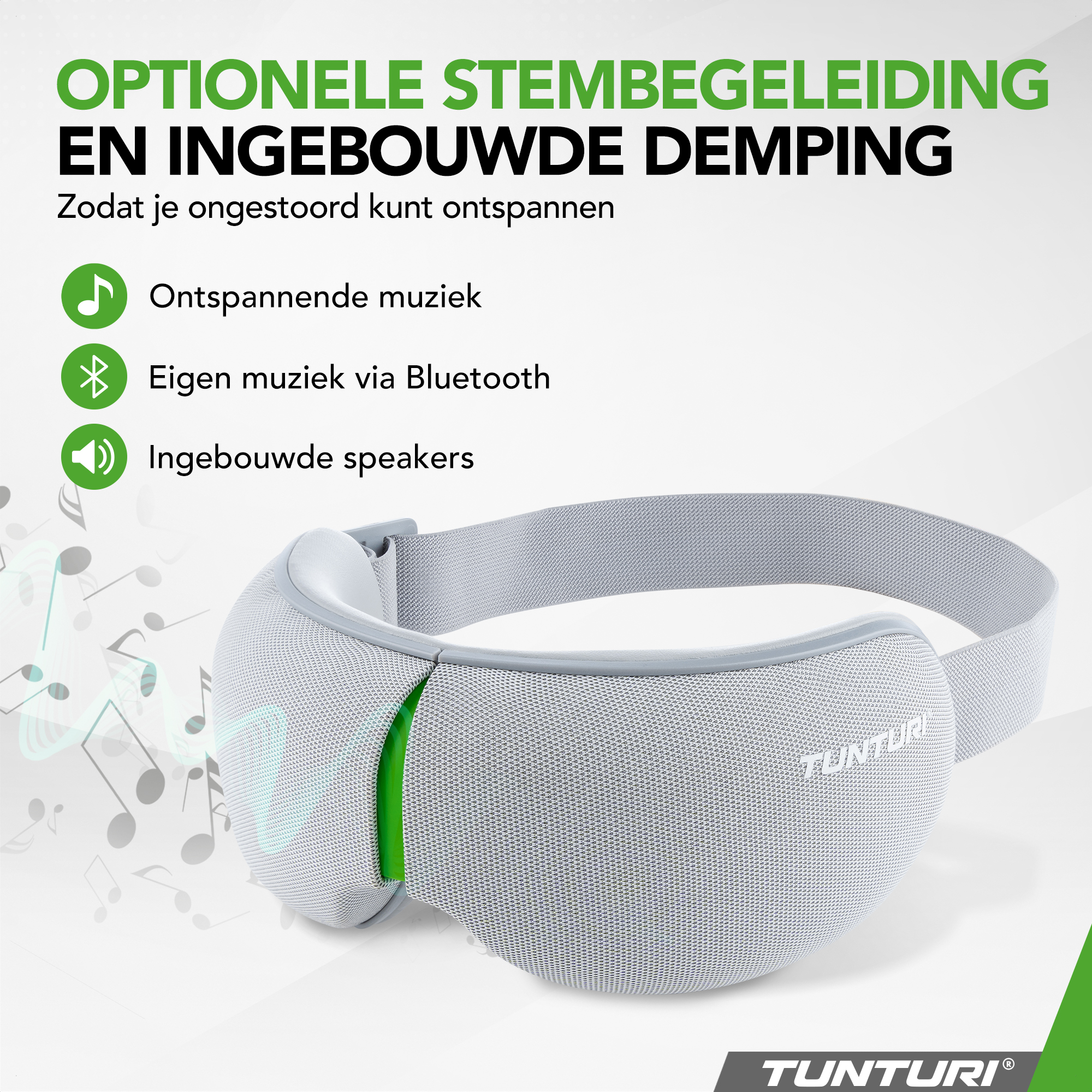 Tunturi - Eye Massager EM50 - Groen Tunturi - Eye Massager EM50 - Groen