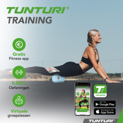 Tunturi Nieuw - Yoga Grid Foam Roller 33 cm - Blauw