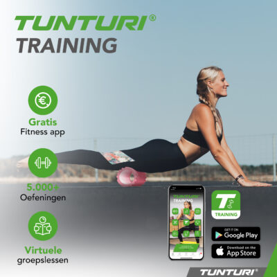 Tunturi Foamroller - Yoga Grid 33 cm - Roze